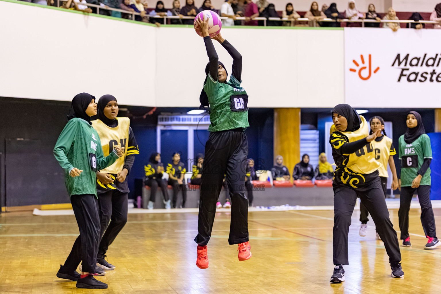 Day 8 of 26th Inter-School Netball Tournament 2025 was held in Social Center Indoor Hall on Sunday, 26th October 2025. Photos: Hassan Simah / images.mv