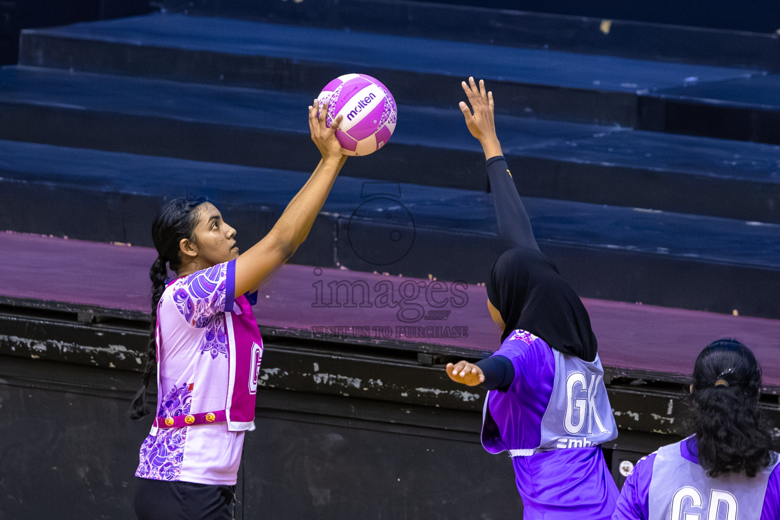 Day 9 of 24th Milo Netball Association Championship was held in Social Center at Male', Maldives on Tuesday, 9th September 2025. Photos: Mohamed Mahfooz Moosa / images.mv