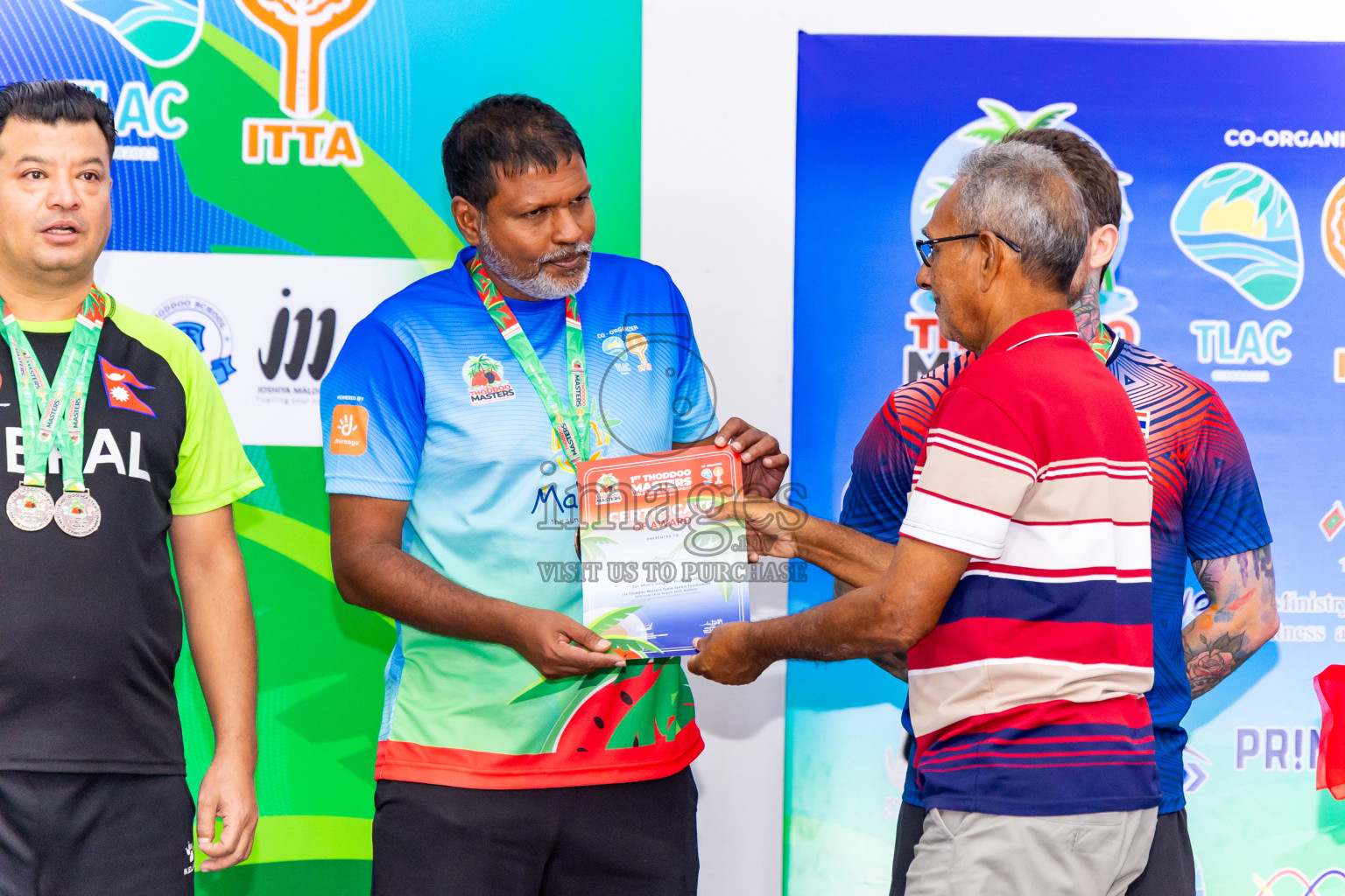 Day 4 of 1st Thoddoo Masters Table Tennis Tournament was held on Sunday, 24th August 2025 in AA Thoddoo, Maldives. Photos: Nausham Waheed / images.mv