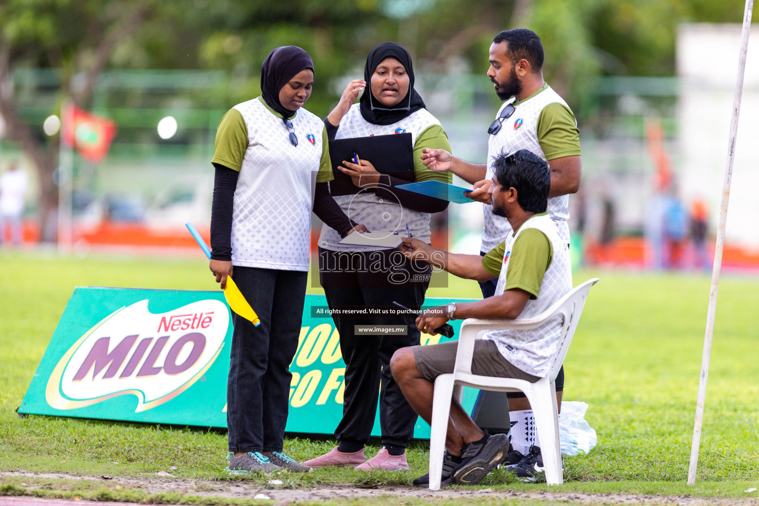 Day 2 of National Athletics Championship 2023 was held in Ekuveni Track at Male', Maldives on Friday, 24th November 2023. Photos: Nausham Waheed / images.mv