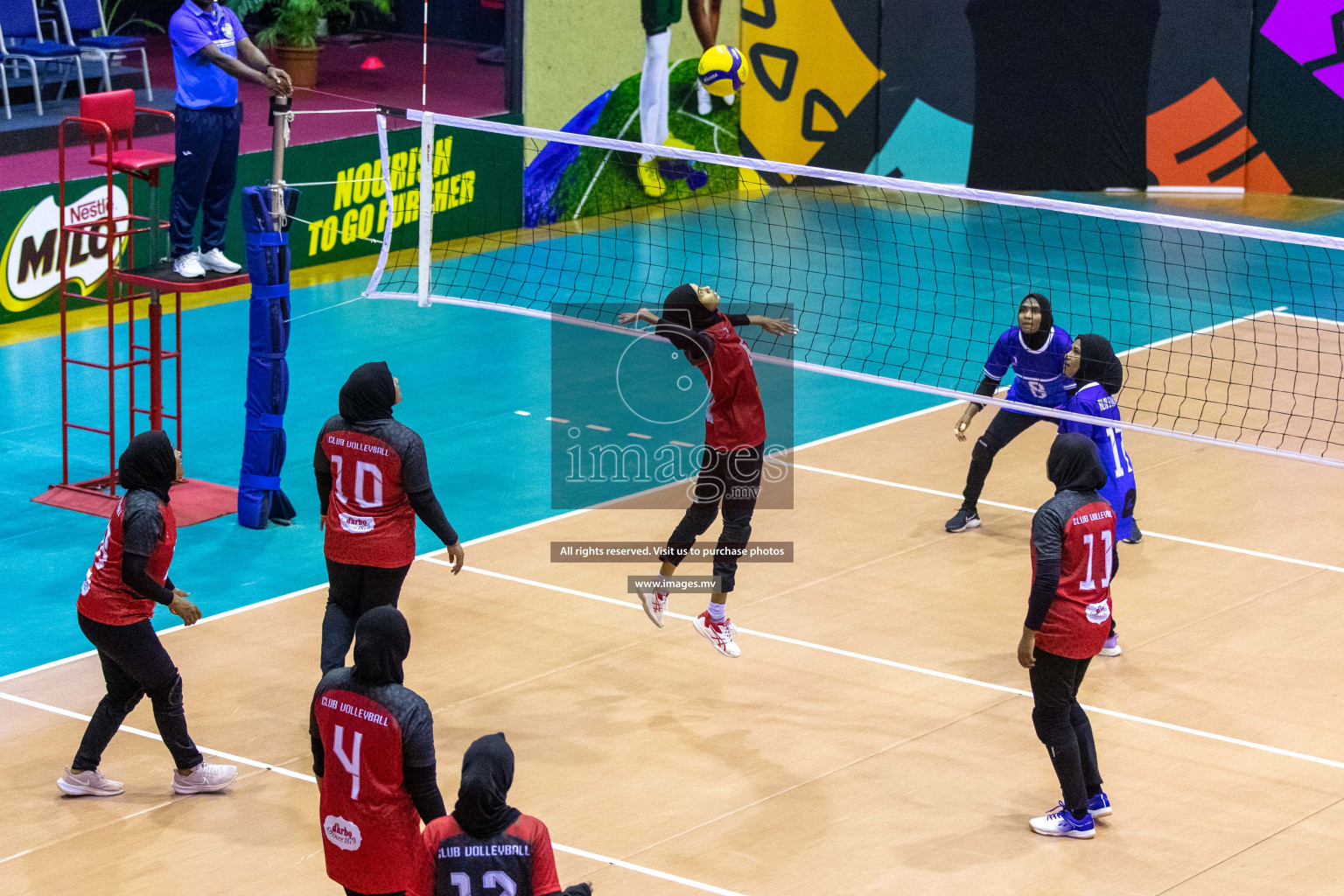 Volleyball Association Cup 2022-Women's Division-Match Day 1 was held in Male', Maldives on Tuesday, 24th May 2022.  Photos By: Ismail Thoriq / images.mv