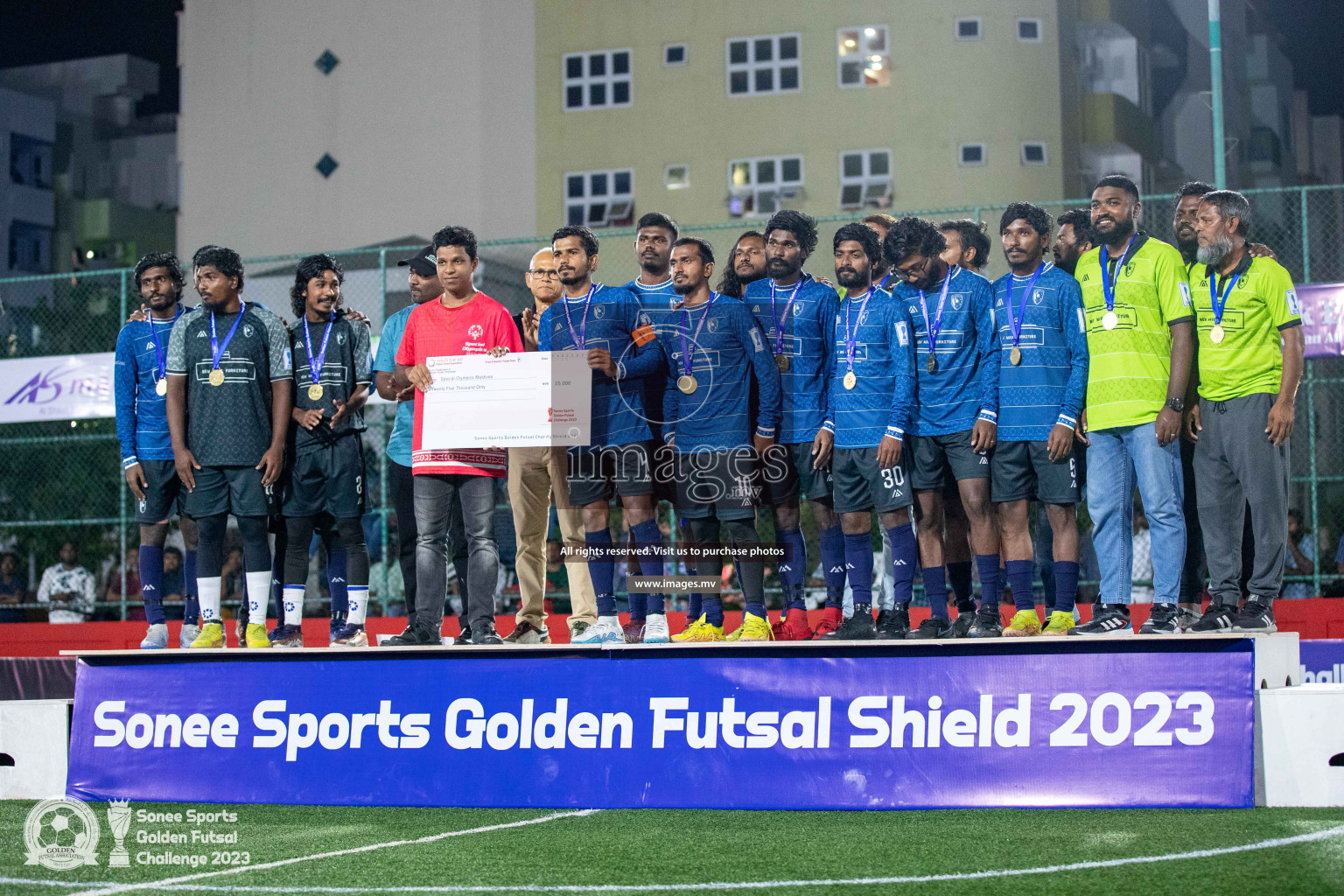 Opening of Sonee Sports Golden Futsal Challenge 2023 held on 4th Feb 2023 in Hulhumale, Male', Maldives. Photos by Nausham Waheed