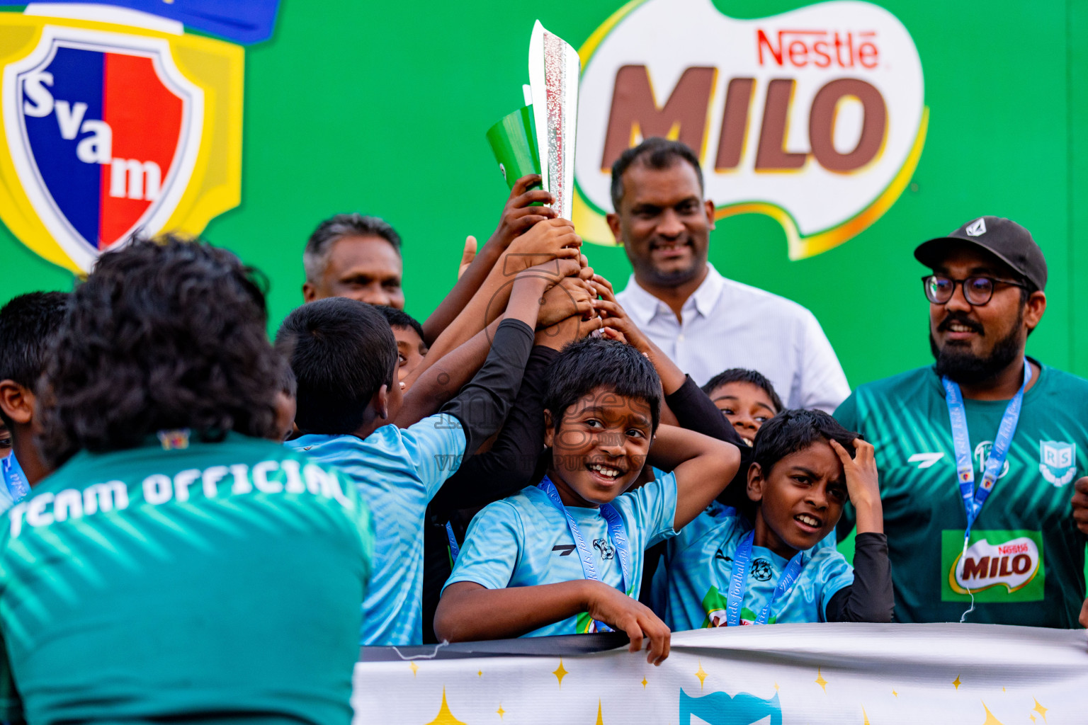 Day 2 of MILO Kids Football Fiesta was held at National Stadium in Male', Maldives on Saturday, 24th February 2024.