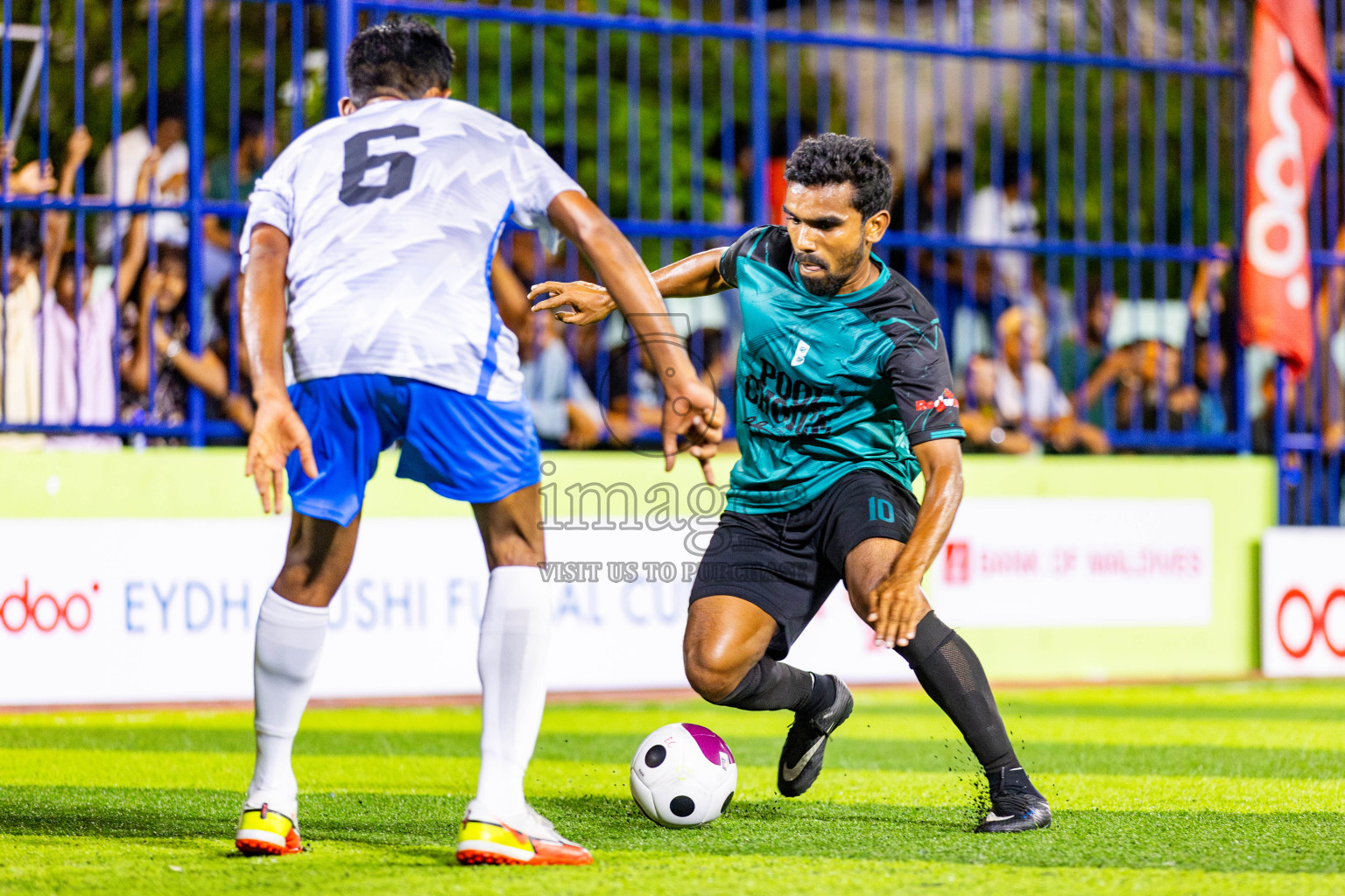 Nala Brothers vs Keawan FC in Day 1 of Eydhafushi Futsal Cup 2024 was held on Monday , 8th April 2024, in B Eydhafushi, Maldives Photos: Nausham Waheed / images.mv