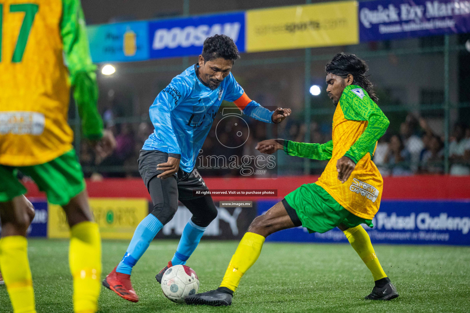 GDh. Hoandedhdhoo vs GDh. Vaadhoo in Day 12 of Golden Futsal Challenge 2023 on 16 February 2023 in Hulhumale, Male, Maldives