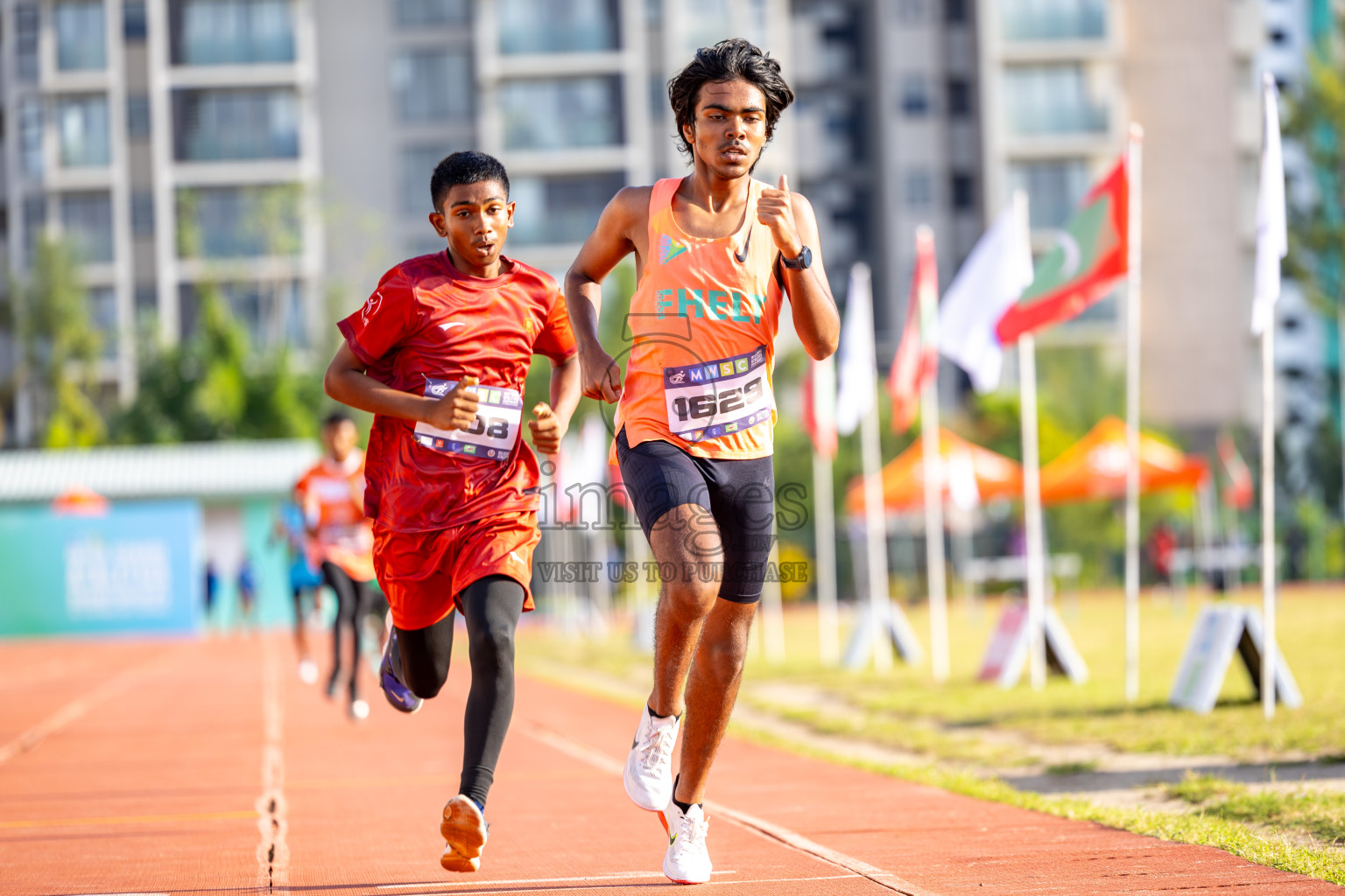 Day 4 of MWSC Interschool Athletics Championships 2024 held in Hulhumale Running Track, Hulhumale, Maldives on Tuesday, 12th November 2024. Photos by: Raaif Yoosuf / Images.mv