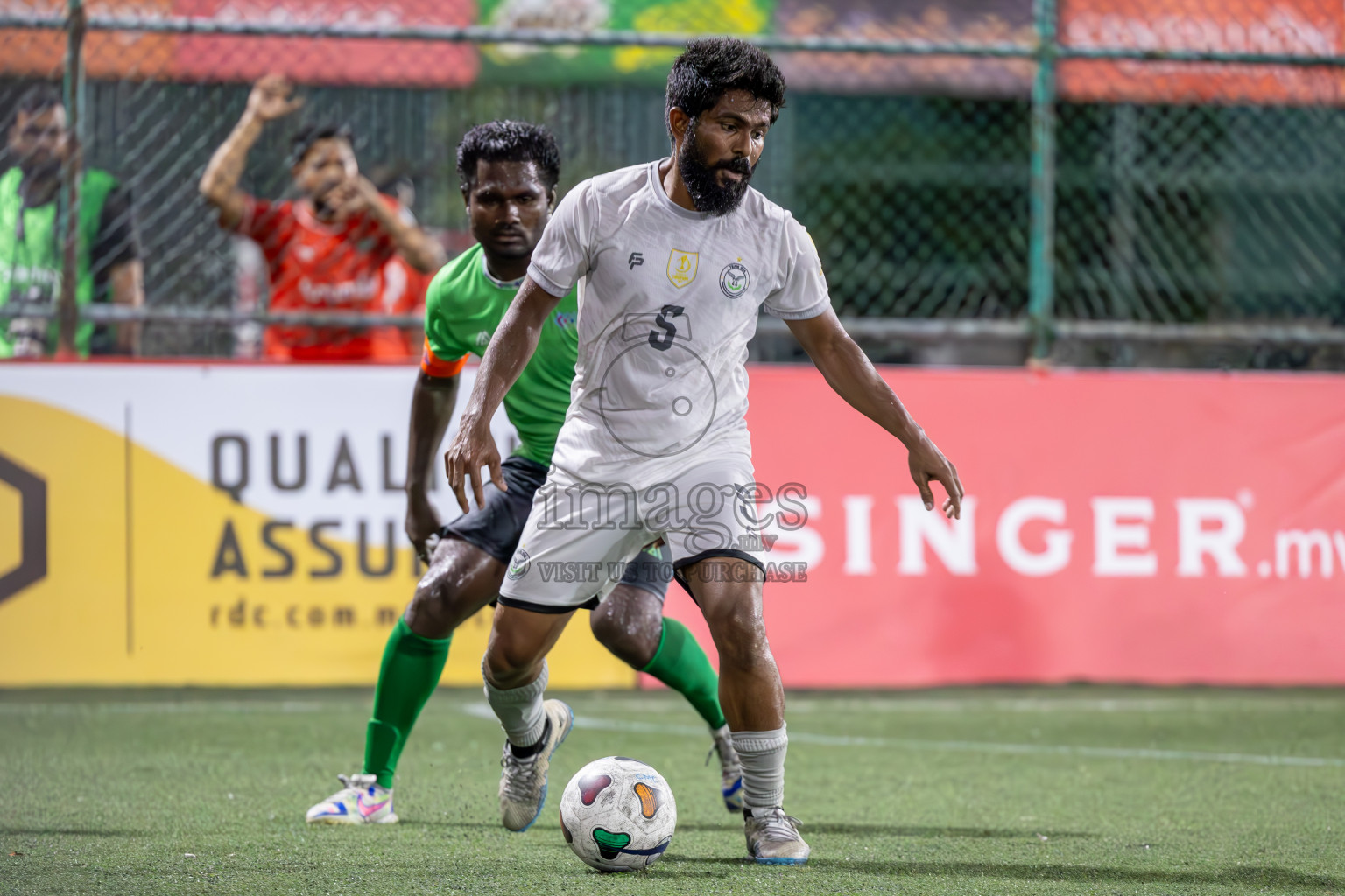 Team DJA vs Male' City Council in Club Maldives Classic 2024 held in Rehendi Futsal Ground, Hulhumale', Maldives on Tuesday, 10th September 2024.
Photos: Ismail Thoriq / images.mv