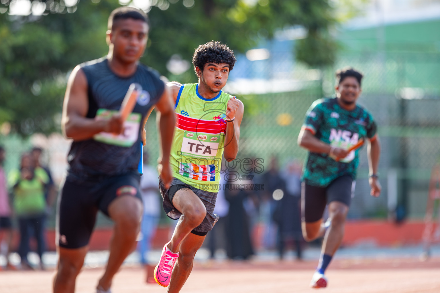 Day 2 of 12th Milo Association Championships was held in Ekuveni Track at Male', Maldives on Friday, 25th April 2025. Photos: Ismail Thoriq / images.mv