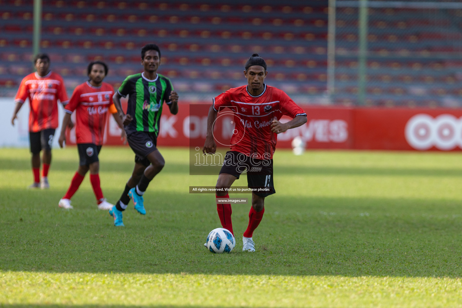 Biss Buru Sports vs JJ Sports Club  in 2nd Division 2022 on 14th July 2022, held in National Football Stadium, Male', Maldives Photos: Hassan Simah / Images.mv