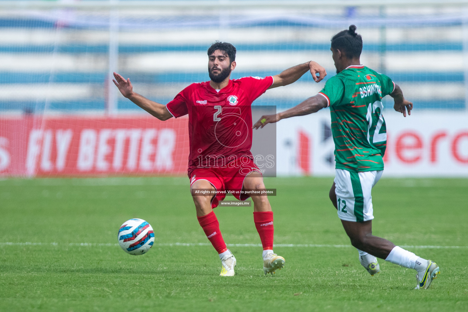 Lebanon vs Bangladesh in SAFF Championship 2023 held in Sree Kanteerava Stadium, Bengaluru, India, on Wednesday, 22nd June 2023. Photos: Nausham Waheed / images.mv