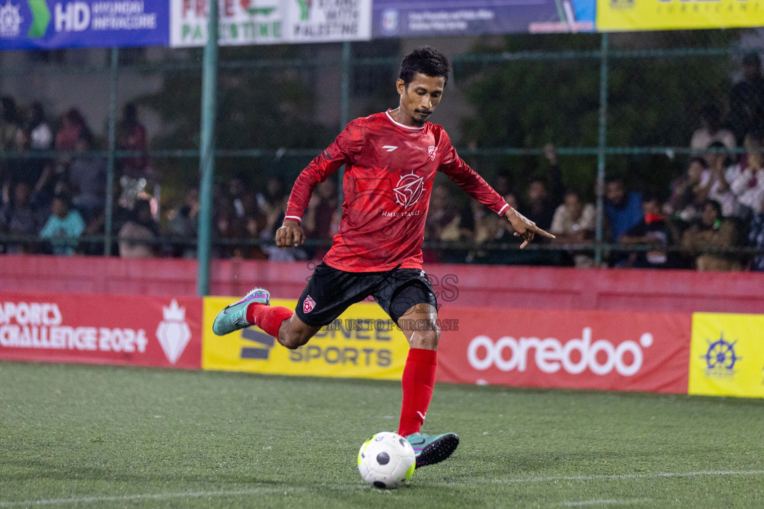 ADh Mahibadhoo vs ADh Dhangethi in Day 16 of Golden Futsal Challenge 2024 was held on Tuesday, 30th January 2024, in Hulhumale', Maldives Photos: Nausham Waheed / images.mv