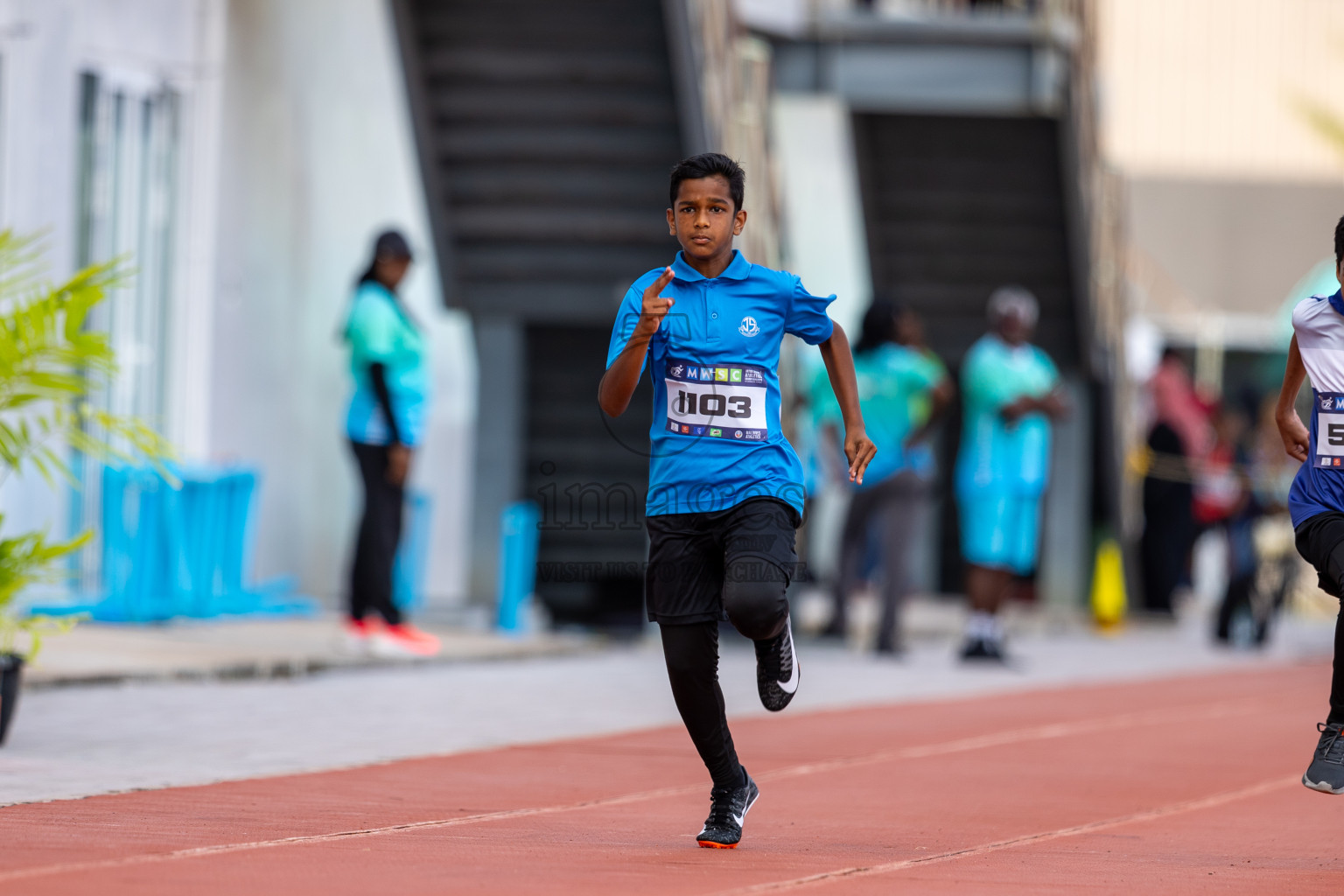 Day 2 of MWSC Interschool Athletics Championships 2024 held in Hulhumale Running Track, Hulhumale, Maldives on Sunday, 10th November 2024. Photos by: Ismail Thoriq / Images.mv