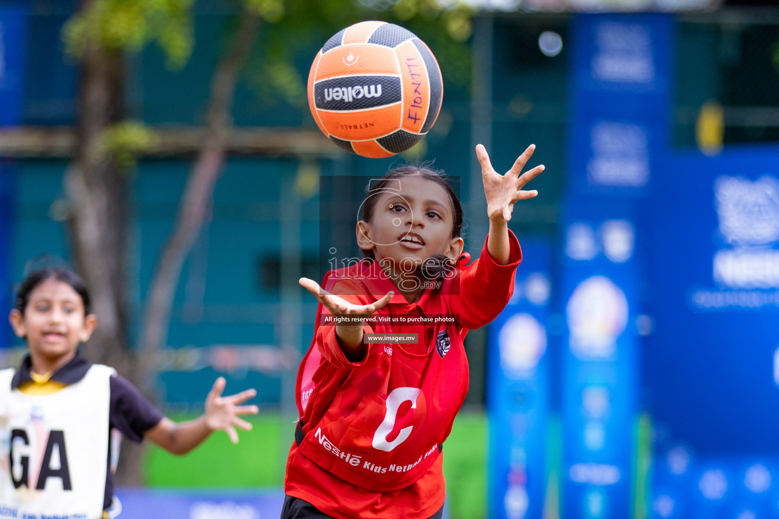 Day 1 of Nestle' Kids Netball Fiesta 2023 held in Henveyru Stadium, Male', Maldives on Thursday, 30th November 2023. Photos by Nausham Waheed / Images.mv