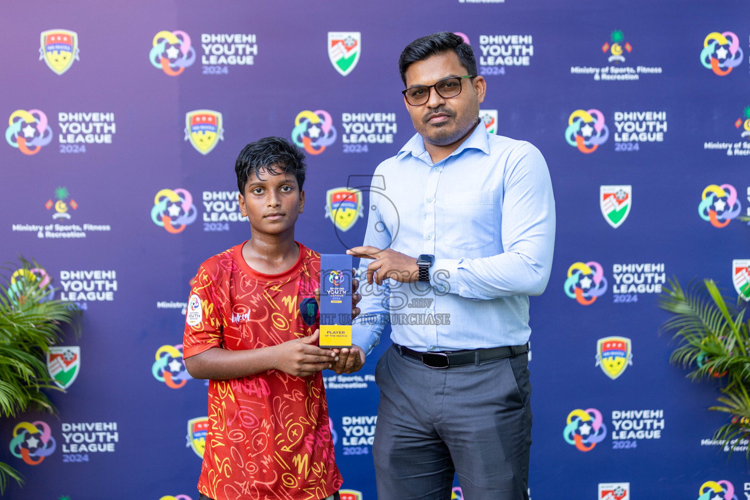 Club Eagles vs Super United Sports (U12) in Day 4 of Dhivehi Youth League 2024 held at Henveiru Stadium on Thursday, 28th November 2024. Photos: Shuu Abdul Sattar/ Images.mv