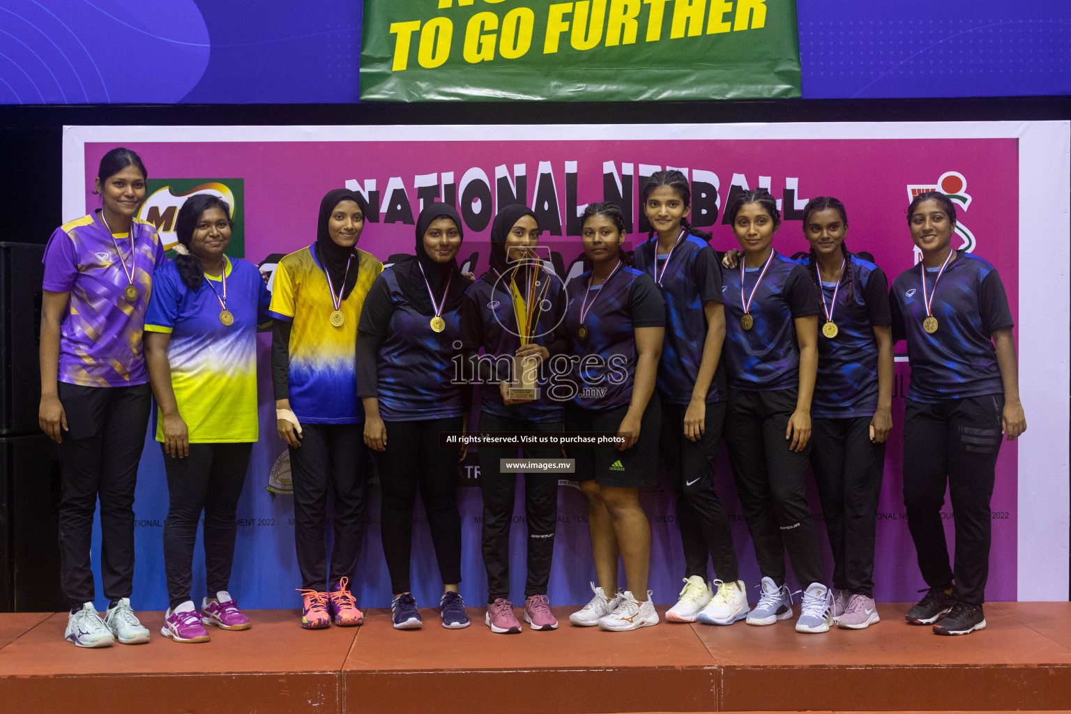 Club Green Streets vs Kulhudhufushi Y&RC in the 1st Division Final of Milo National Netball Tournament 2022 on 22nd July 2022 held in Social Center, Male', Maldives. Photographer: Shuu / images.mv