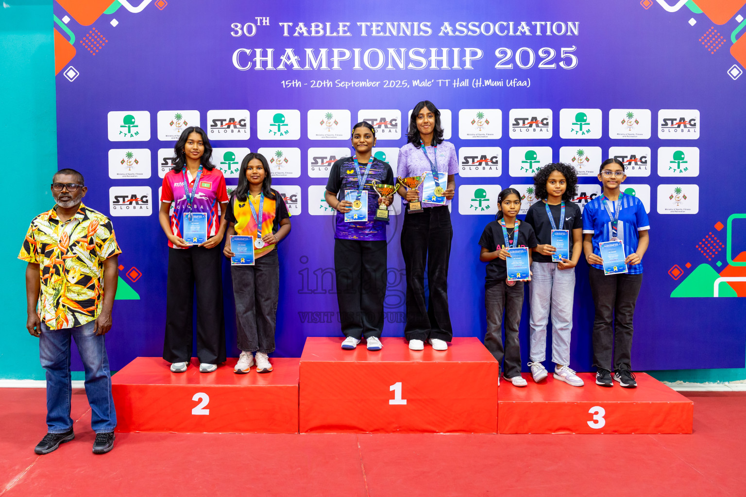 Finals of 30th Table Tennis Association Championship 2025 was held on Saturday, 20th September 2025 in Male' TT Hall, Male', Maldives. Photos: Nausham Waheed / images.mv
