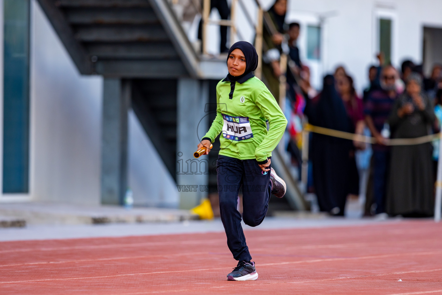 Day 5 of MWSC Interschool Athletics Championships 2024 held in Hulhumale Running Track, Hulhumale, Maldives on Wednesday, 13th November 2024. Photos by: Nausham Waheed / Images.mv