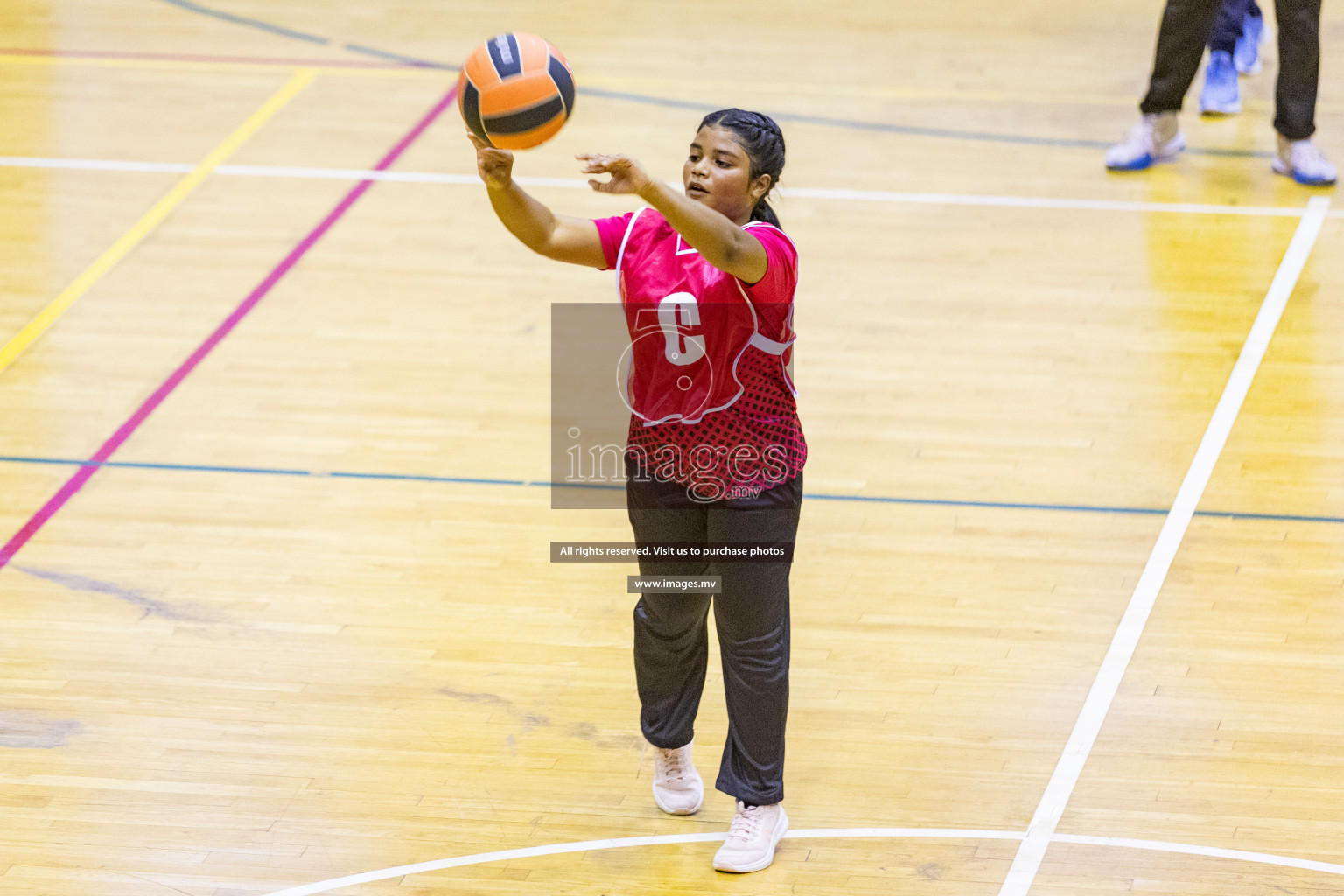 Day6 of 24th Interschool Netball Tournament 2023 was held in Social Center, Male', Maldives on 1st November 2023. Photos: Nausham Waheed / images.mv