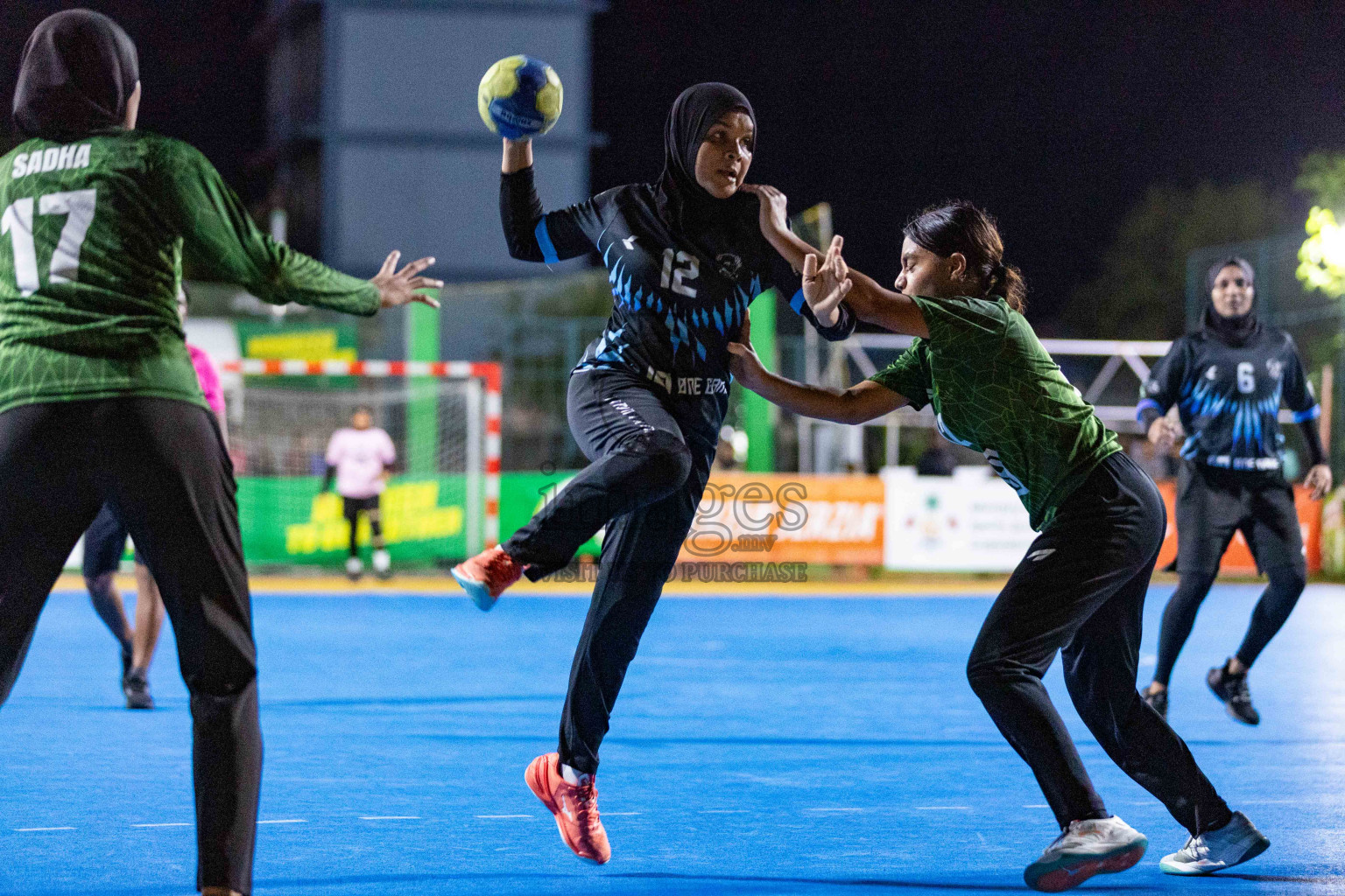 Day 20 of 10th National Handball Tournament 2023, held in Handball ground, Male', Maldives on Wednesday, 20th December 2023 Photos: Nausham Waheed/ Images.mv