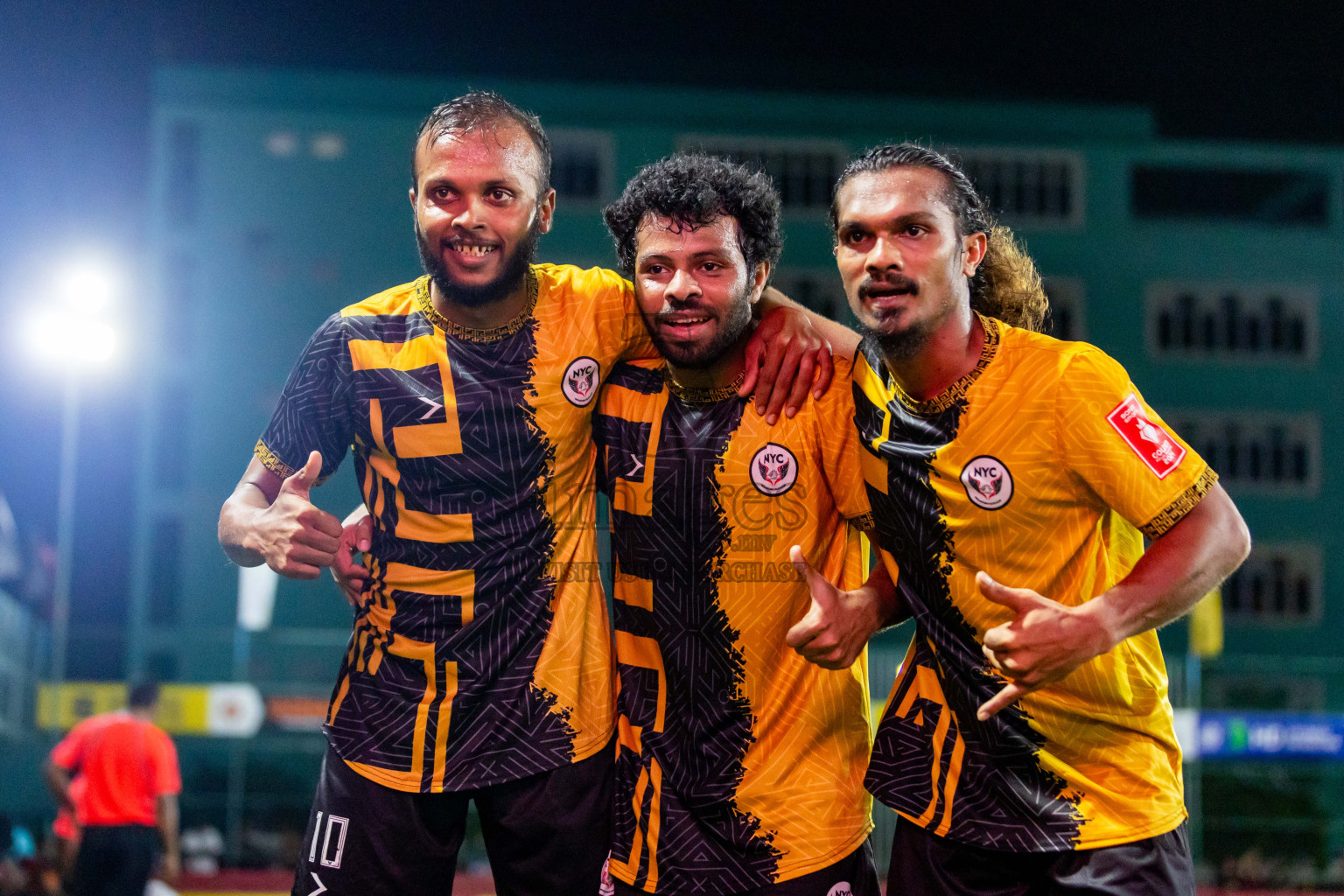 M Muli vs M Naalaafushi in Day 22 of Golden Futsal Challenge 2024 was held on Monday , 5th February 2024 in Hulhumale', Maldives Photos: Nausham Waheed / images.mv