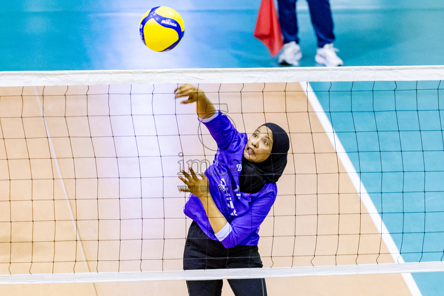 Day 3 of Women's Division of Milo VAM Cup 2024 held in Male', Maldives on Wednesday, 10th July 2024 at Social Center Indoor Hall Photos By: Nausham Waheed / images.mv