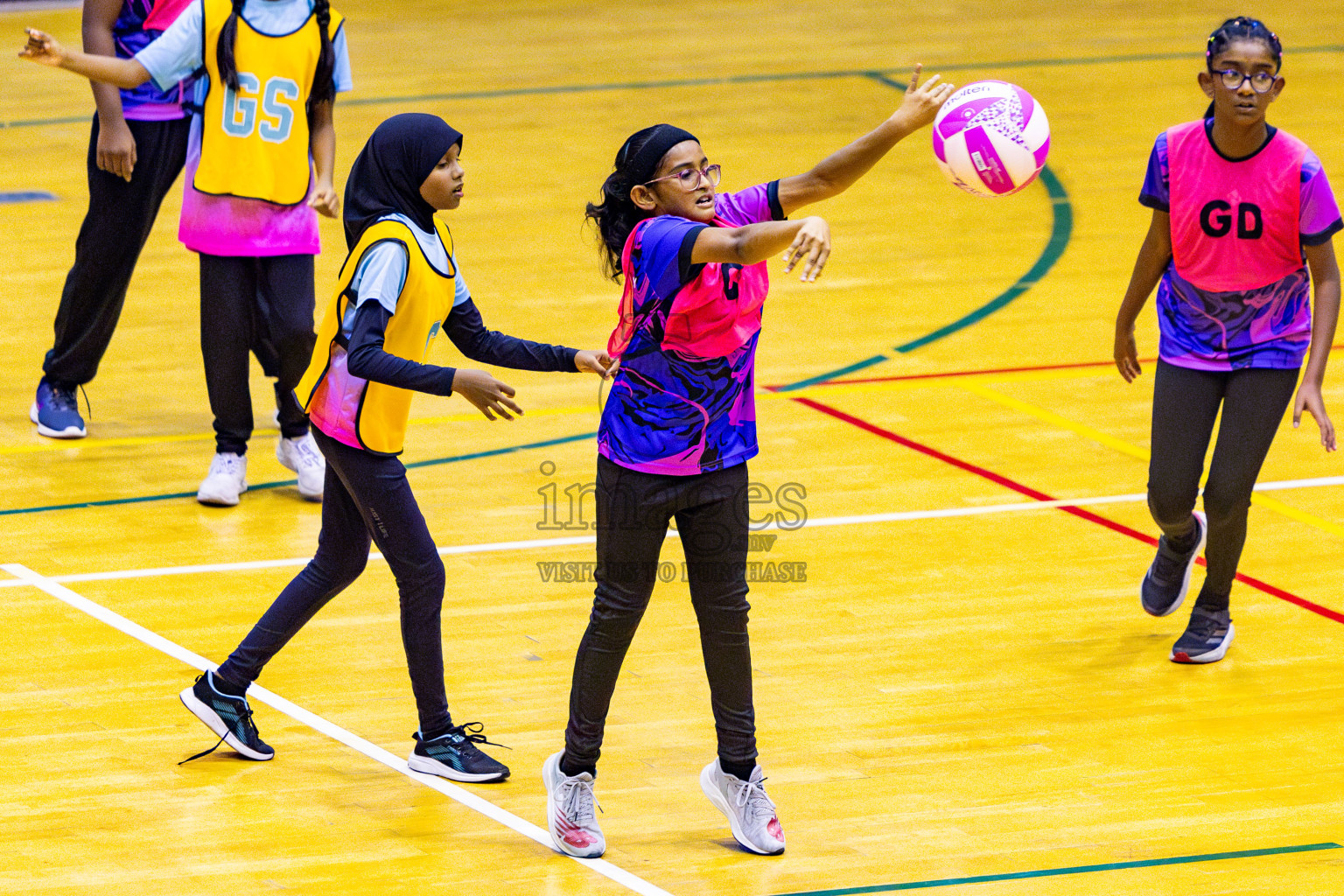 Netgen A vs N Sports Academy B in Day 2 of 3rd Junior Championship - Netball association of Maldives, held at Social Center on Monday 20th January 2025 . Photos by Nausham Waheed