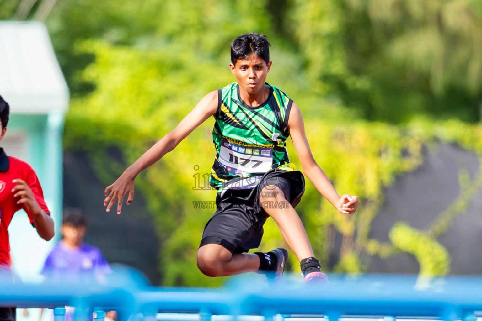 Day 4 of MWSC Interschool Athletics Championships 2024 held in Hulhumale Running Track, Hulhumale, Maldives on Tuesday, 12th November 2024. Photos by: Nausham Waheed / Images.mv