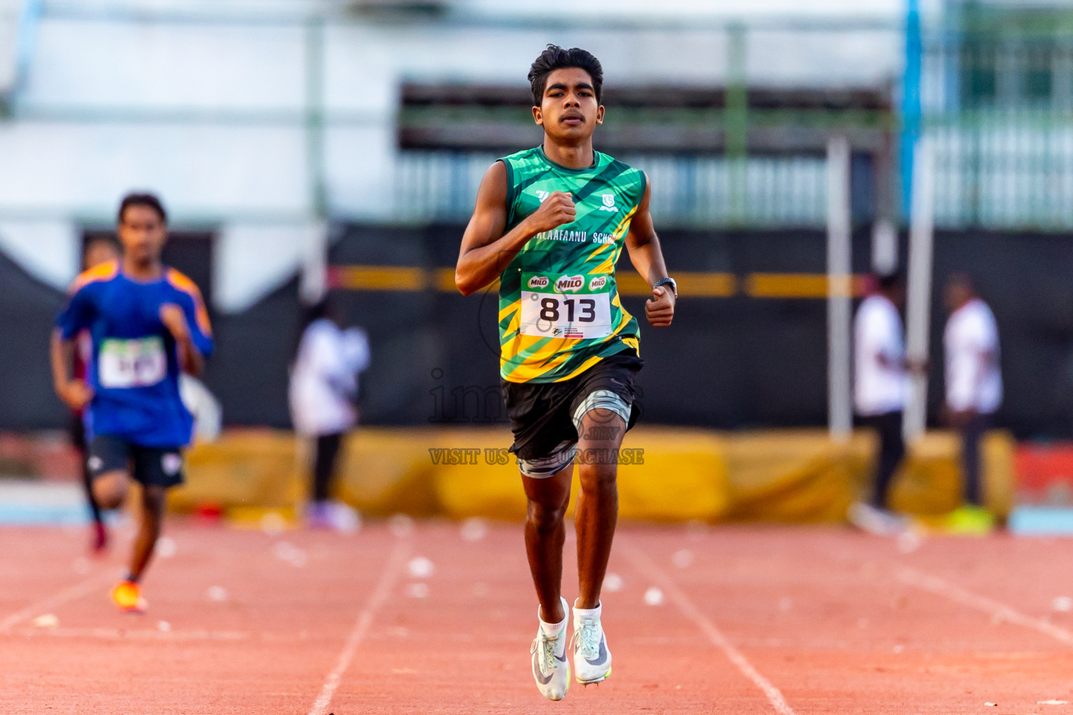 Day 1 of Inter-school Athletics Championship 2025 held in Ekuveni Synthetic Track, Male', Maldives on Monday, 06th October 2025. Photos by: Nausham Waheed / Images.mv