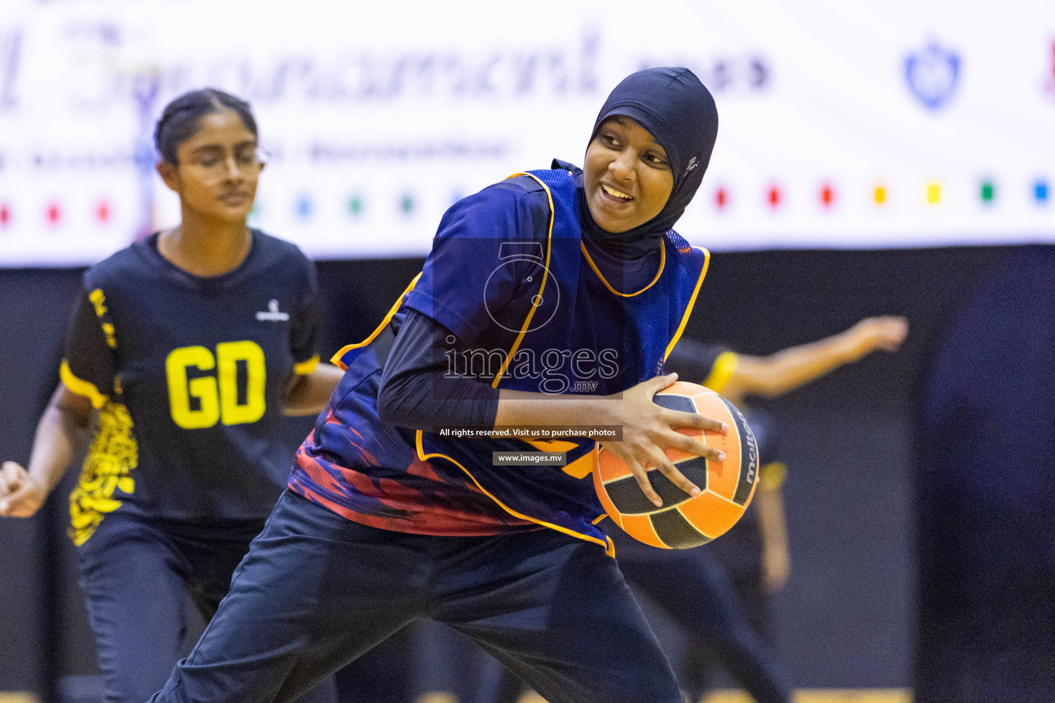 Day2 of 24th Interschool Netball Tournament 2023 was held in Social Center, Male', Maldives on 28th October 2023. Photos: Nausham Waheed / images.mv