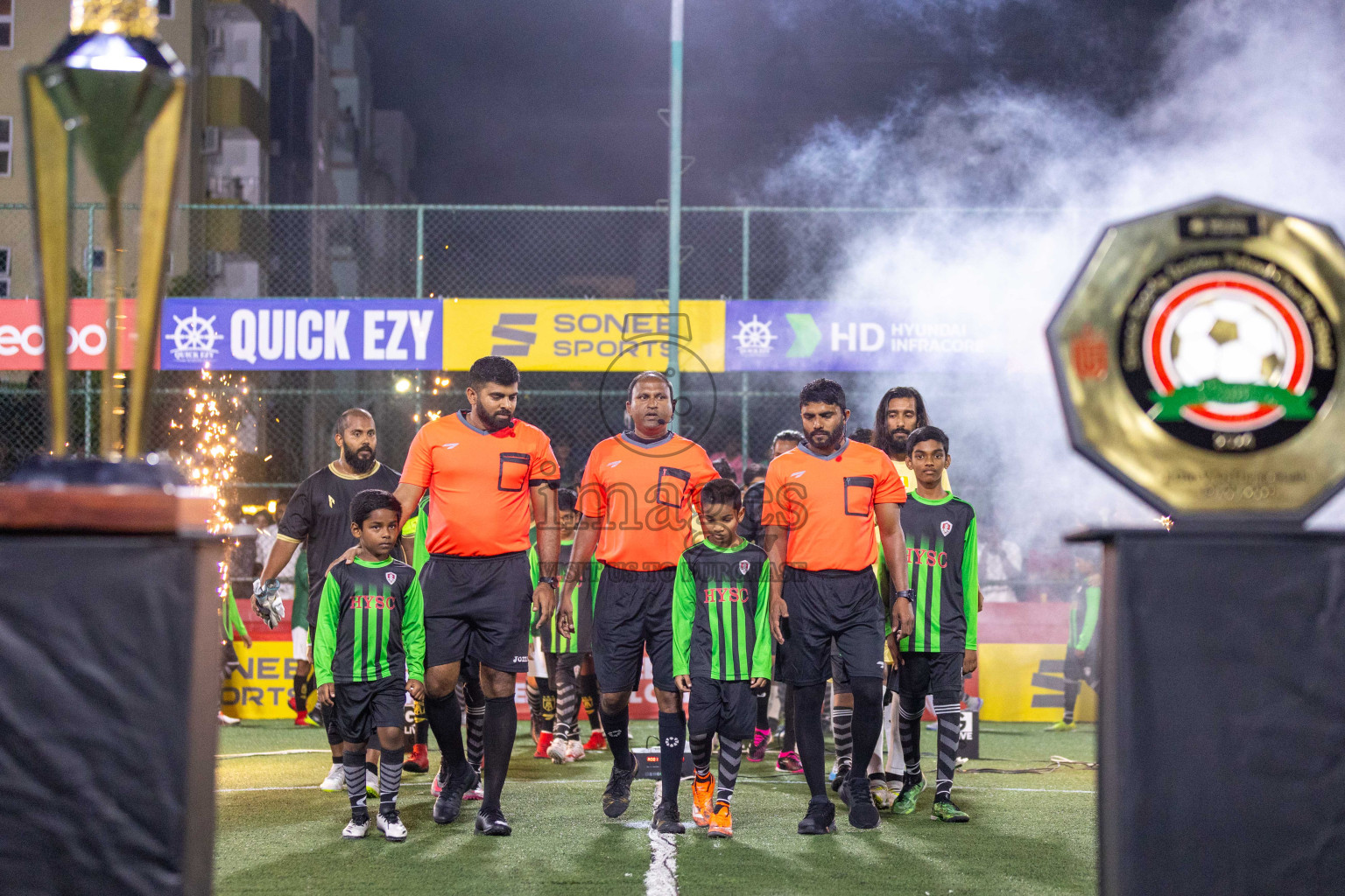 Opening of Golden Futsal Challenge 2024 with Charity Shield Match between L.Gan vs Th. Thimarafushi was held on Sunday, 14th January 2024, in Hulhumale', Maldives Photos: Ismail Thoriq / images.mv