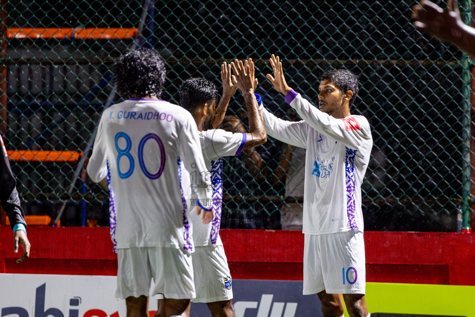 K Guraidhoo vs K Thulusdhoo on Day 18 of Golden Futsal Challenge 2025 was held on Thursday, 23rd January 2025, in Hulhumale', Maldives. Photos: Nausham Waheed / images.mv