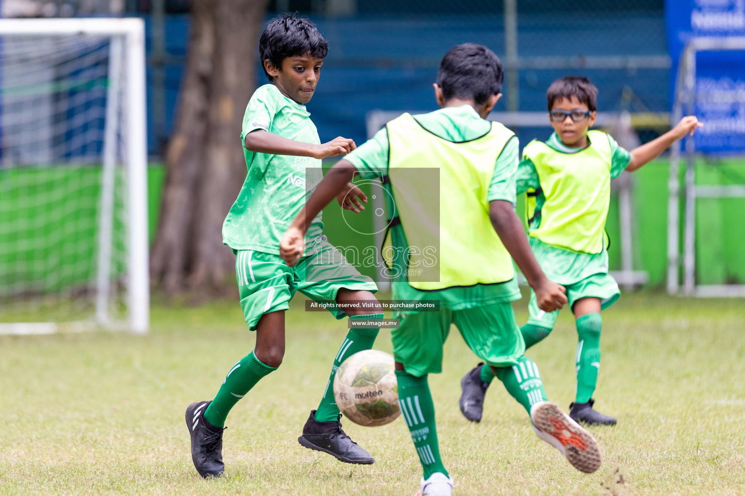 Day 1 of Milo kids football fiesta, held in Henveyru Football Stadium, Male', Maldives on Wednesday, 11th October 2023 Photos: Nausham Waheed/ Images.mv