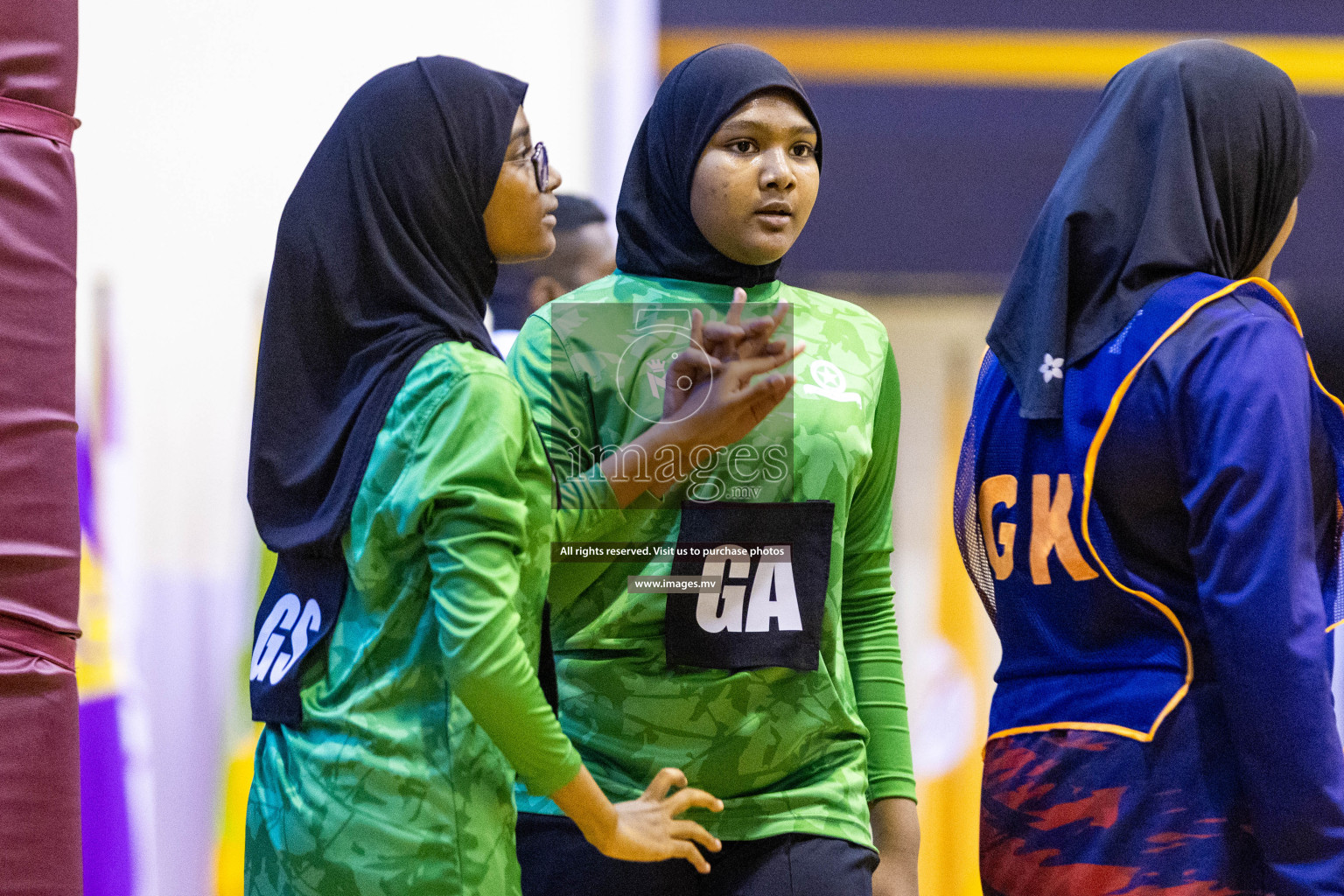 Day4 of 24th Interschool Netball Tournament 2023 was held in Social Center, Male', Maldives on 30th October 2023. Photos: Nausham Waheed / images.mv