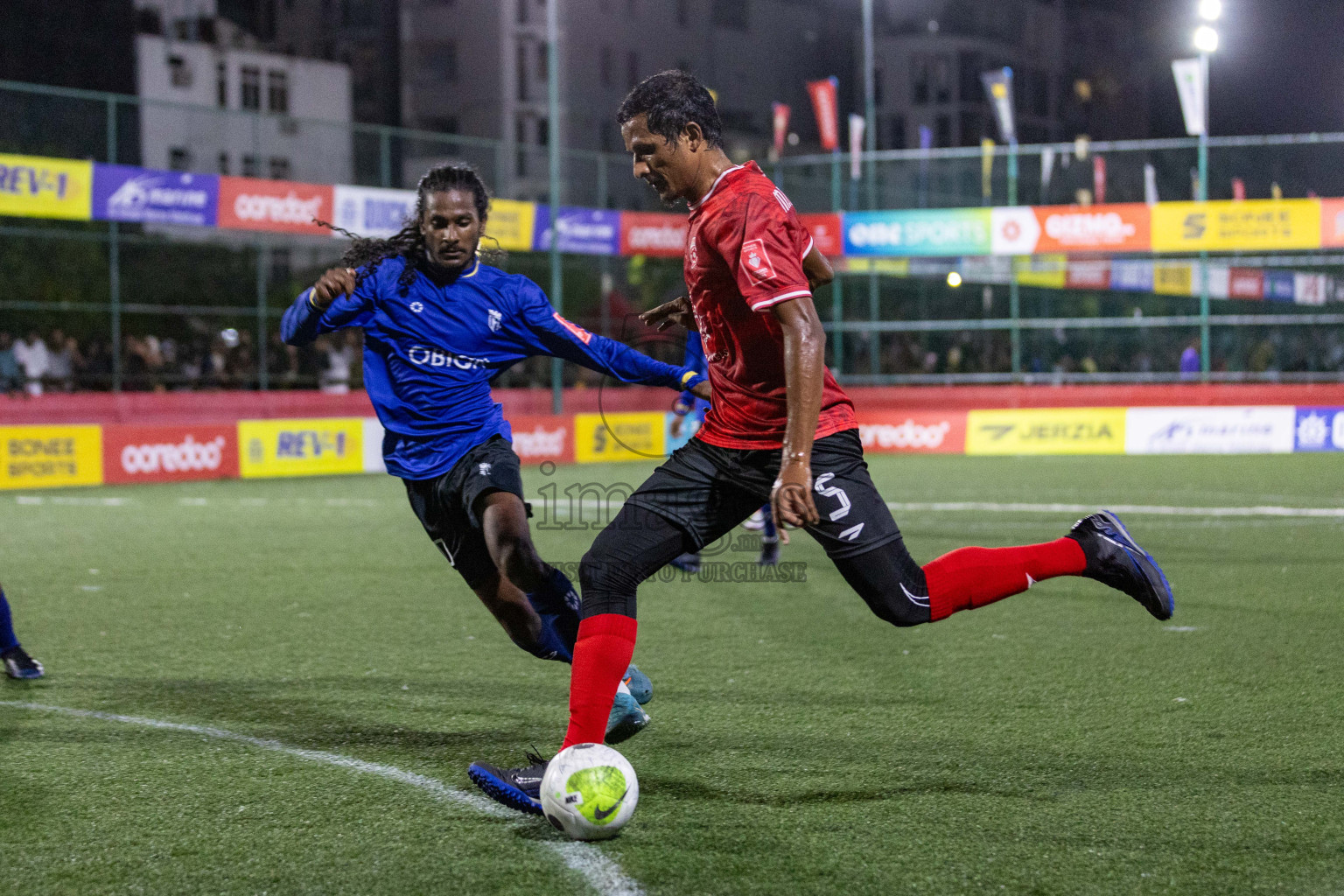 ADh Omadhoo vs ADh Mahibadhoo in Day 4 of Golden Futsal Challenge 2024 was held on Thursday, 18th January 2024, in Hulhumale', Maldives Photos: Nausham Waheed / images.mv