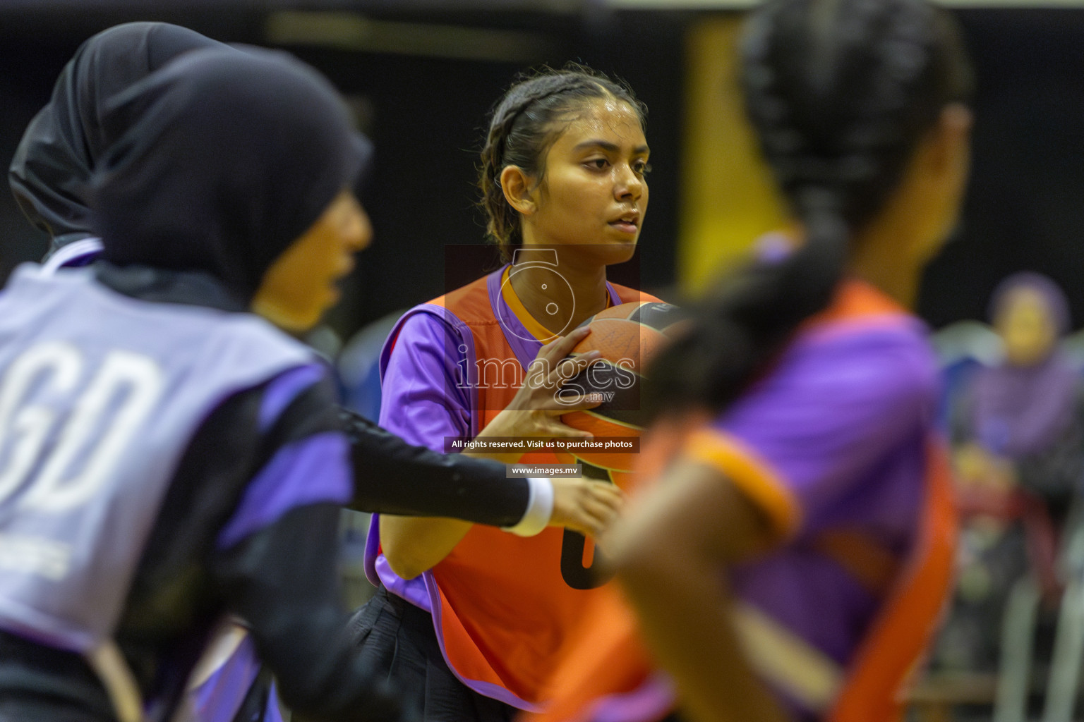 Day 11 of 24th Interschool Netball Tournament 2023 was held in Social Center, Male', Maldives on 6th November 2023. Photos: Mohamed Mahfooz Moosa / images.mv