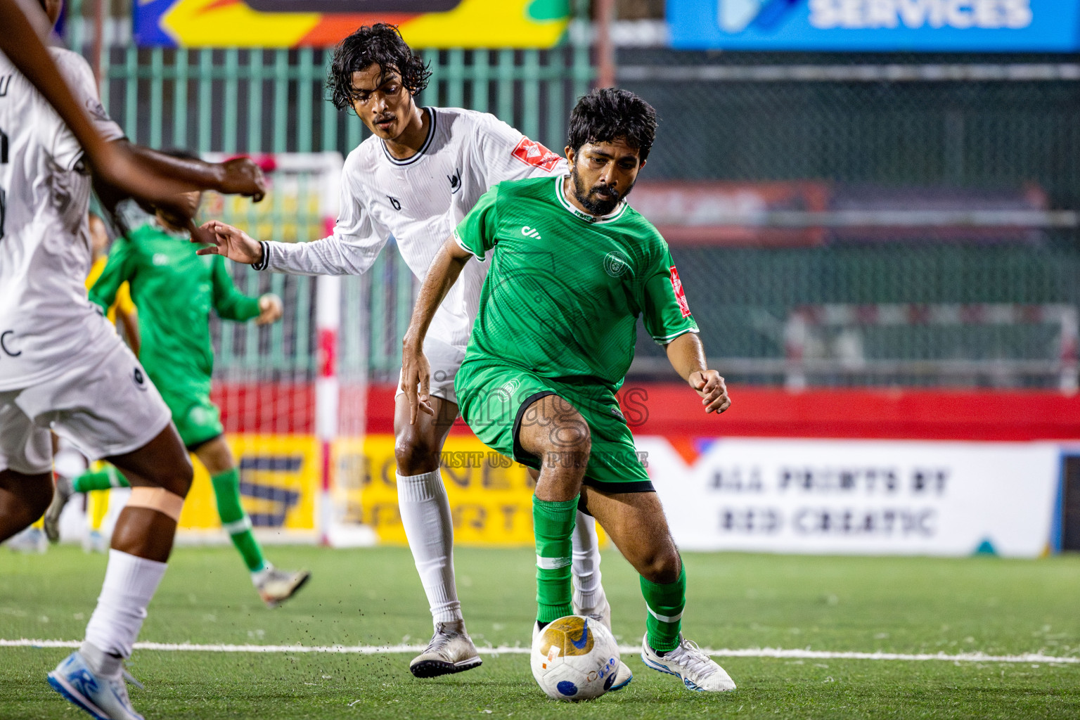 R Dhuvaafaru vs R Meedhoo in Day 14 of Golden Futsal Challenge 2025 was held on Saturday, 18th January 2025, in Hulhumale', Maldives. Photos: Nausham Waheed / images.mv