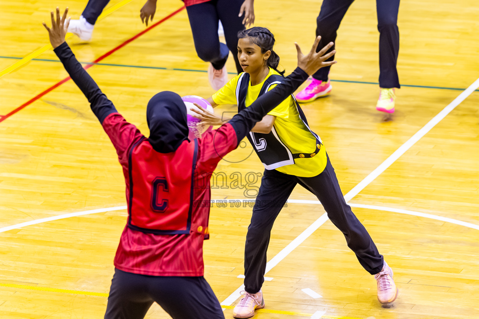 C Matrix vs KYRC in Day 2 of 24th Milo Netball Association Championship held in Social Center at Male', Maldives on Tuesday, 2nd September 2025. Photos: Nausham Waheed / images.mv
