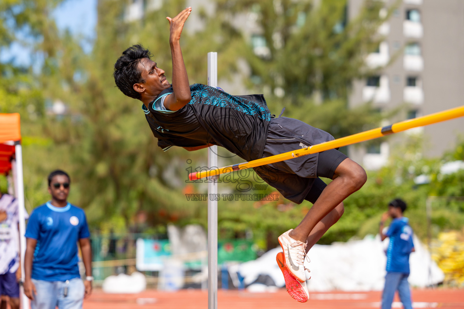 Day 2 of MWSC Interschool Athletics Championships 2024 held in Hulhumale Running Track, Hulhumale, Maldives on Sunday, 10th November 2024. 
Photos by:  Hassan Simah / Images.mv