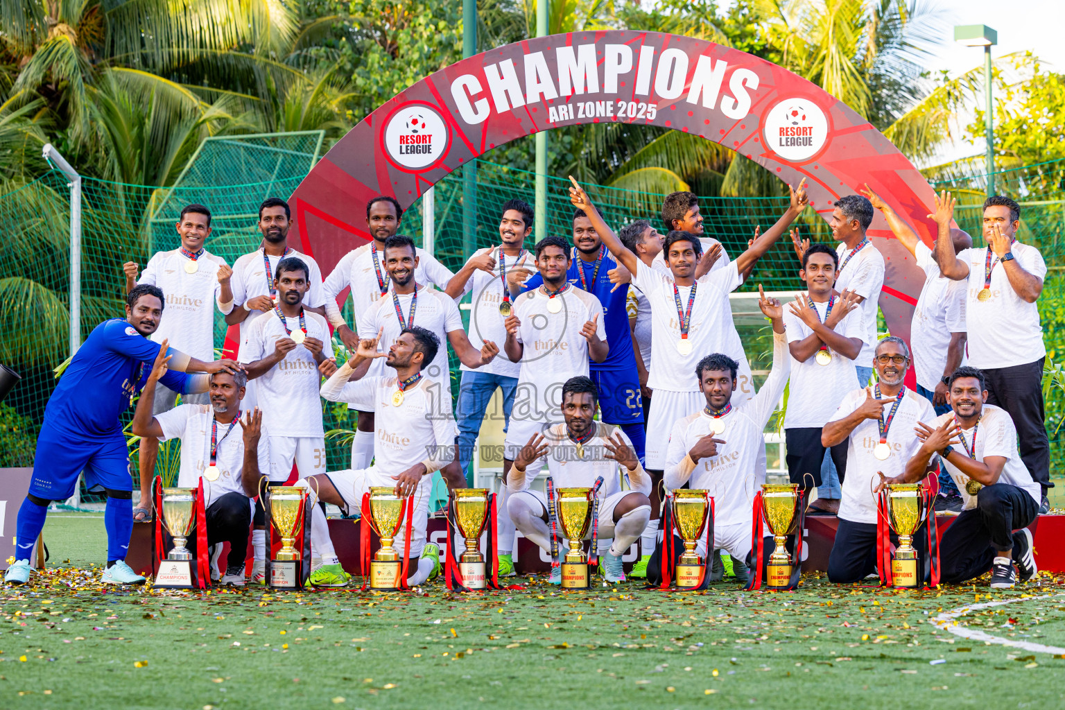 Barcelo vs Conrad in the Final of Resort League 2025 (Ari Zone) was held on Sunday, 28th June 2025 in Conrad Maldives Rangali Island, Alif Dhaalu Atoll, Maldives. Photos: Nausham Waheed / images.mv