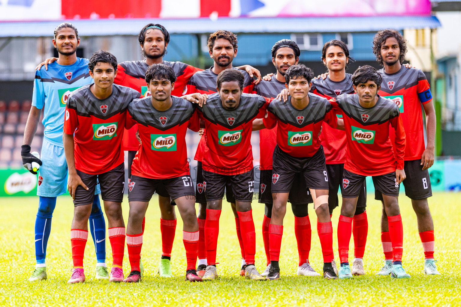 TC Sports Club vs Ode Sports Club in day 1 of Under 19 Youth Championship 2024 was held at National Stadium in Male', Maldives on Sunday, 9th June 2024. Photos: Nausham Waheed / images.mv