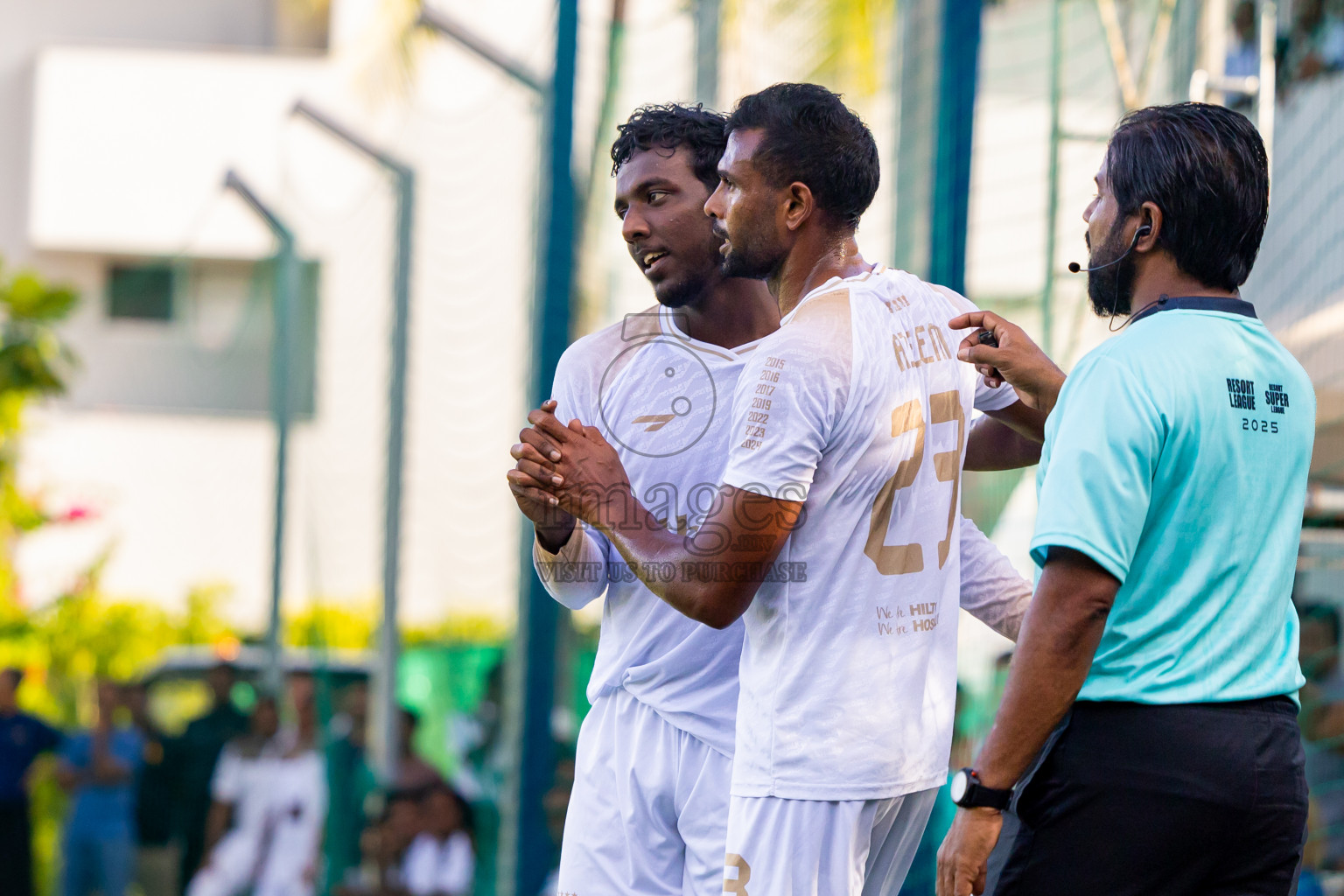 Ari Zone vs Dhaalu Zone in the Leg 1 of Resort Super League 2025 was held on Thursday, 3rd July 2025 in Conrad Maldives Rangali Island, Alif Dhaalu Atoll, Maldives. Photos: Nausham Waheed / images.mv