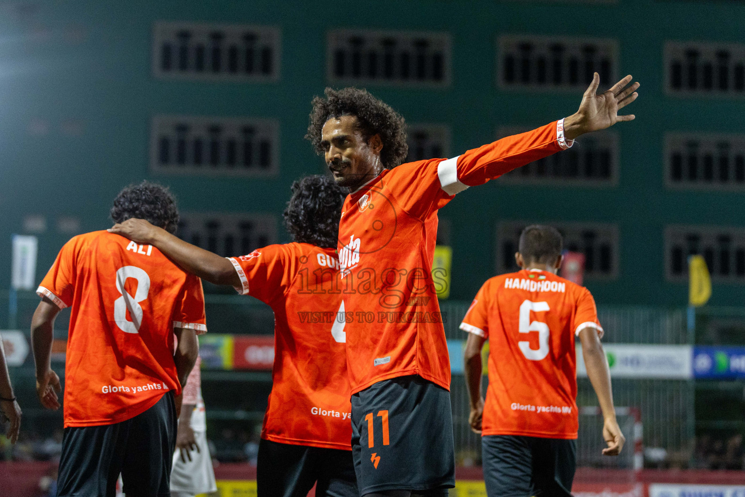 L Dhanbidhoo VS L Maavah in Day 12 of Golden Futsal Challenge 2024 was held on Friday, 26th January 2024, in Hulhumale', Maldives Photos: Nausham Waheed / images.mv