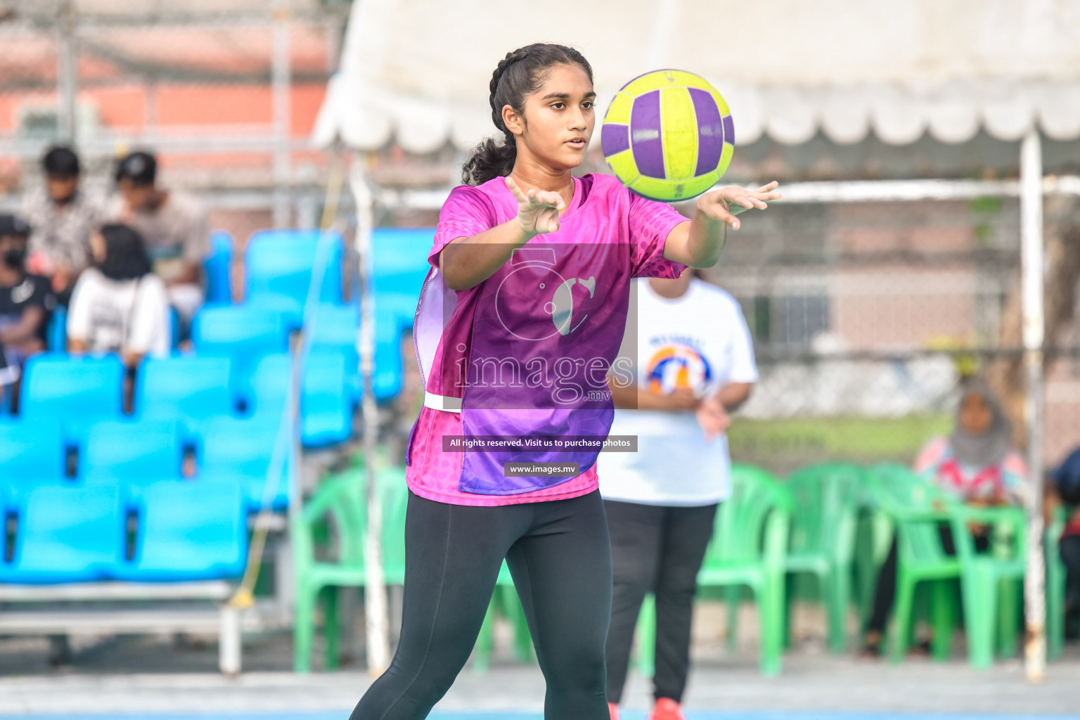 Day 13 of Junior Netball Championship 2022 held in Male', Maldives. Photos by Nausham Waheed