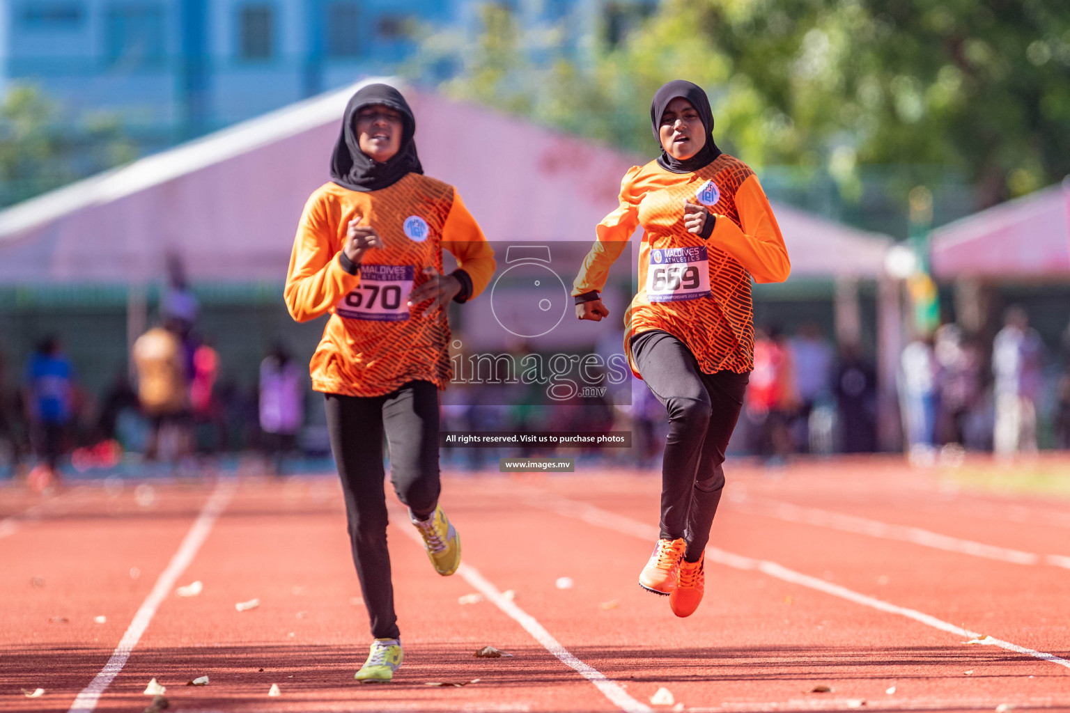 Day 1 of Inter-School Athletics Championship held in Male', Maldives on 22nd May 2022. Photos by: Nausham Waheed / images.mv