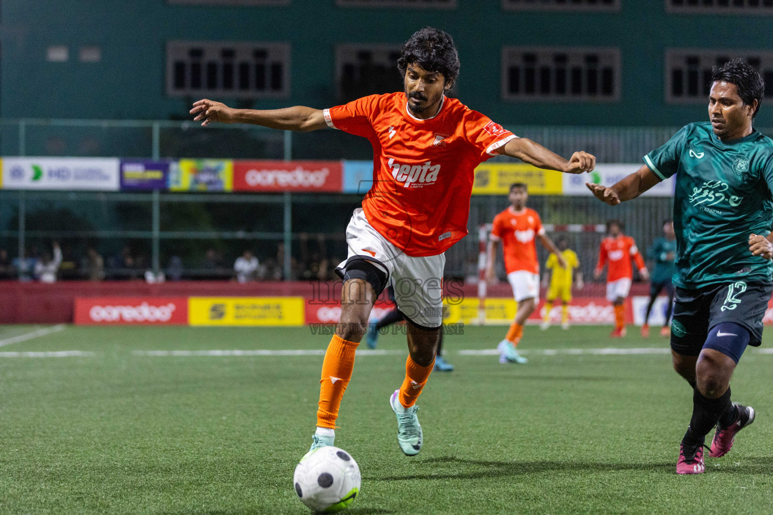 L Maabaidhoo  vs L Dhanbidhoo in Day 3 of Golden Futsal Challenge 2024 was held on Wednesday, 17th January 2024, in Hulhumale', Maldives Photos: Nausham Waheed / images.mv