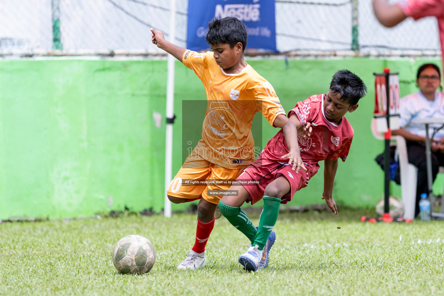 Day 2 of Nestle kids football fiesta, held in Henveyru Football Stadium, Male', Maldives on Thursday, 12th October 2023 Photos: Nausham Waheed Images.mv