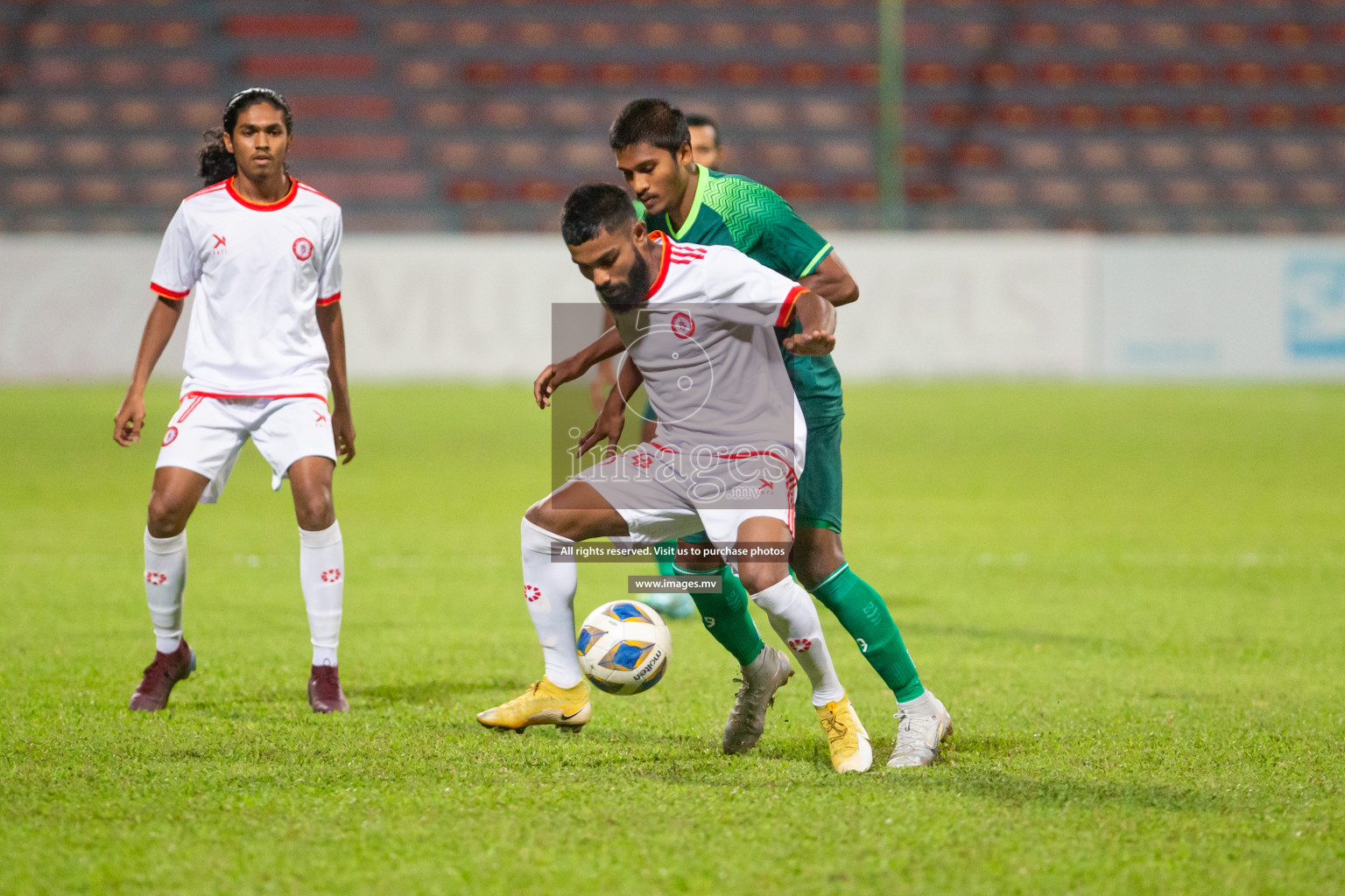 Maziya Sports & Recreation vs Buru Sports Club in President's Cup 2023, held on 20 April 2023 in National Football Stadium, Male', Maldives Photos: Hassan Simah, Mohamed Mahfooz