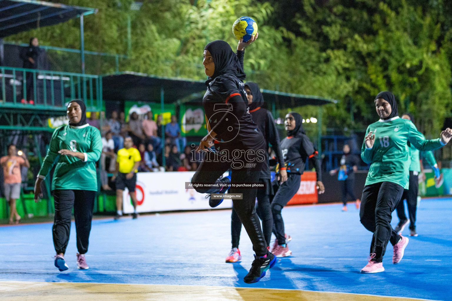 Day 1 of 7th Inter-Office/Company Handball Tournament 2023, held in Handball ground, Male', Maldives on Friday, 16th September 2023 Photos: Nausham Waheed/ Images.mv