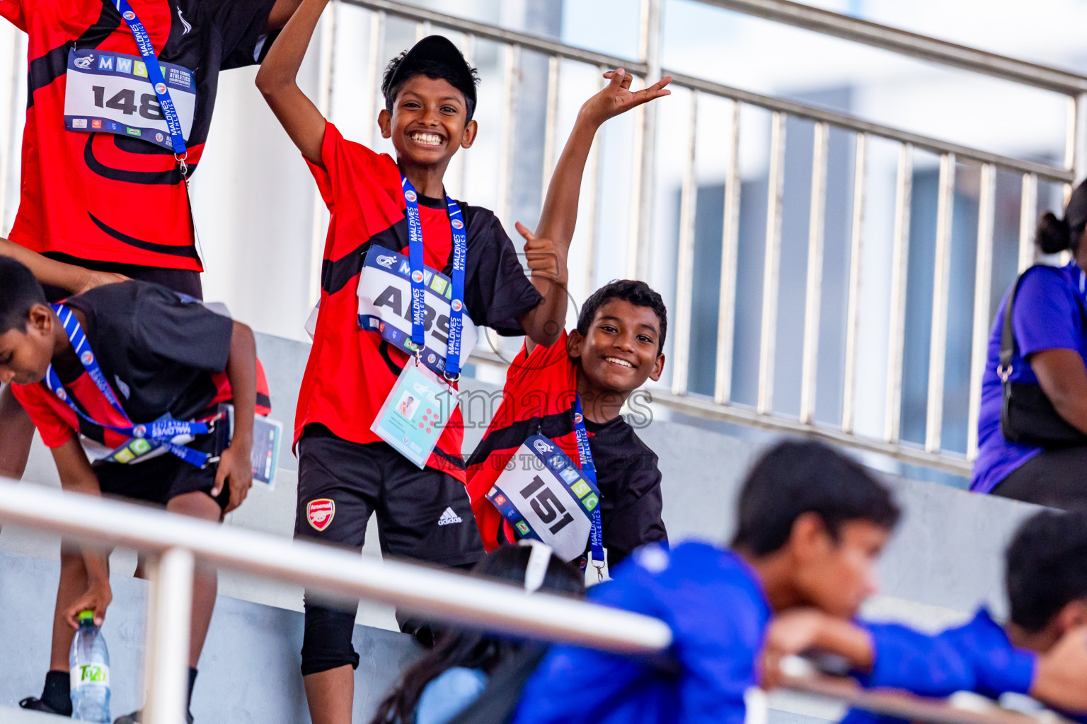 Day 5 of MWSC Interschool Athletics Championships 2024 held in Hulhumale Running Track, Hulhumale, Maldives on Wednesday, 13th November 2024. Photos by: Nausham Waheed / Images.mv