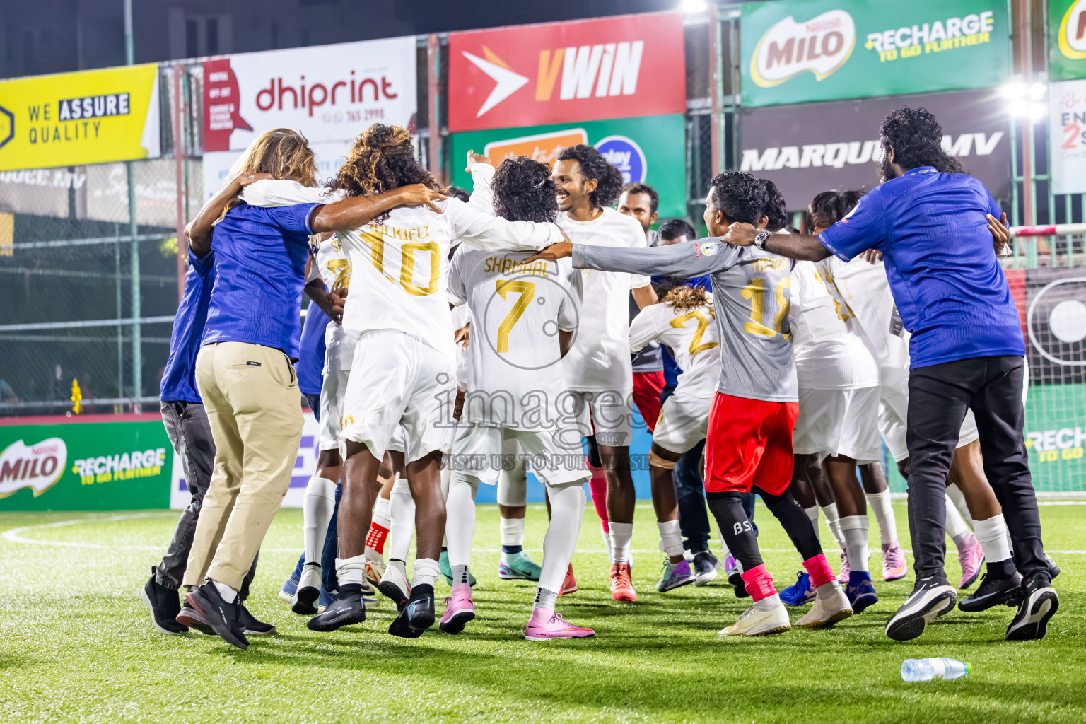 Arena vs Hawks in the Final of Milo Sector League 2025 was held in Rehendhi Futsal Ground, Hulhumale', Maldives on Tuesday, 18th November 2025. Photos: Nausham Waheed  / images.mv